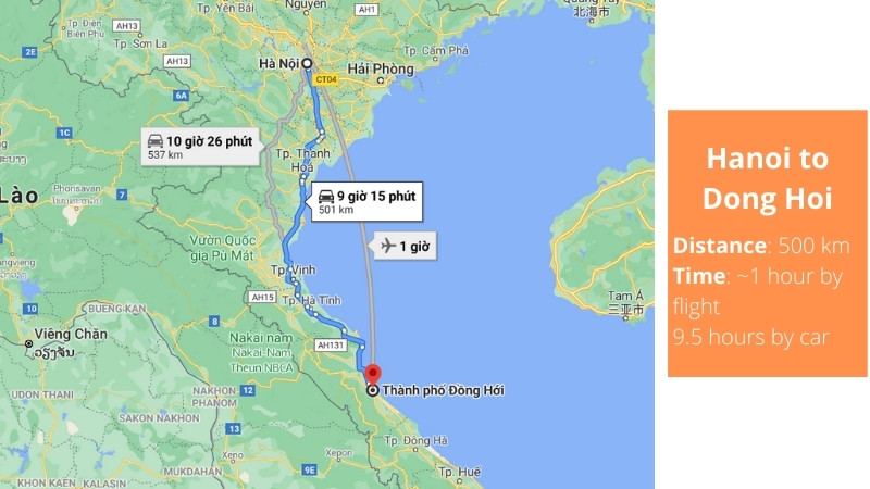 Hanoi to Dong Hoi