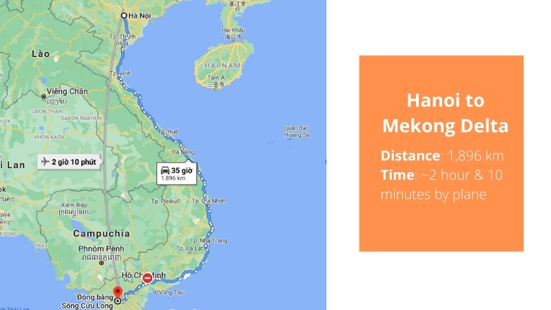Hanoi to Mekong Delta