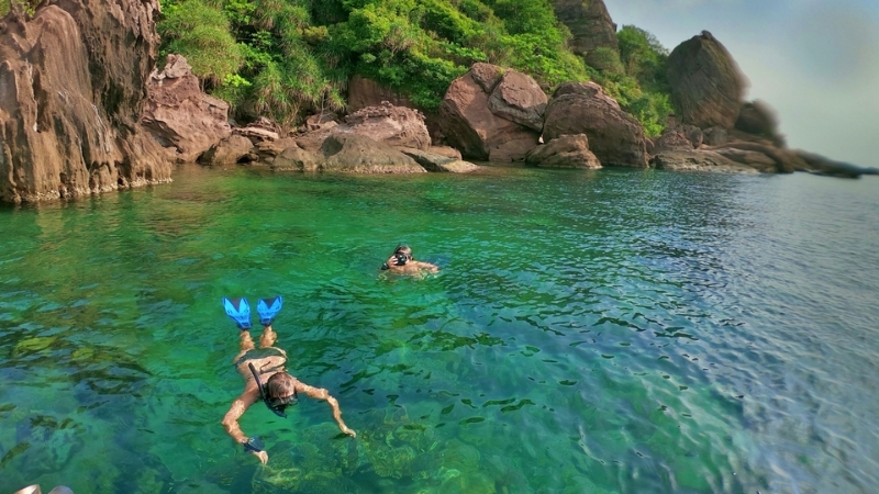 Snorkeling is best to do during rainy season