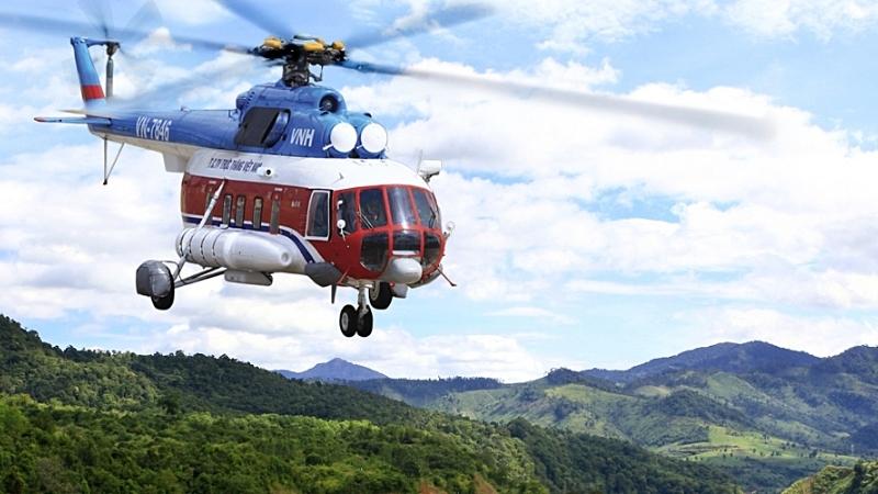 Helicopter to Con Dao