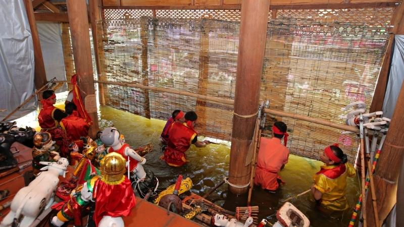 After A Puppetry Performance Stage