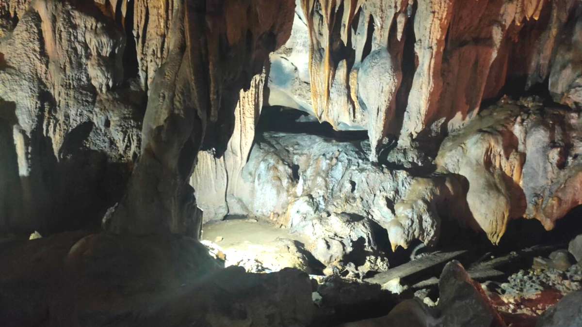 Impressive view inside the Trung Trang Cave