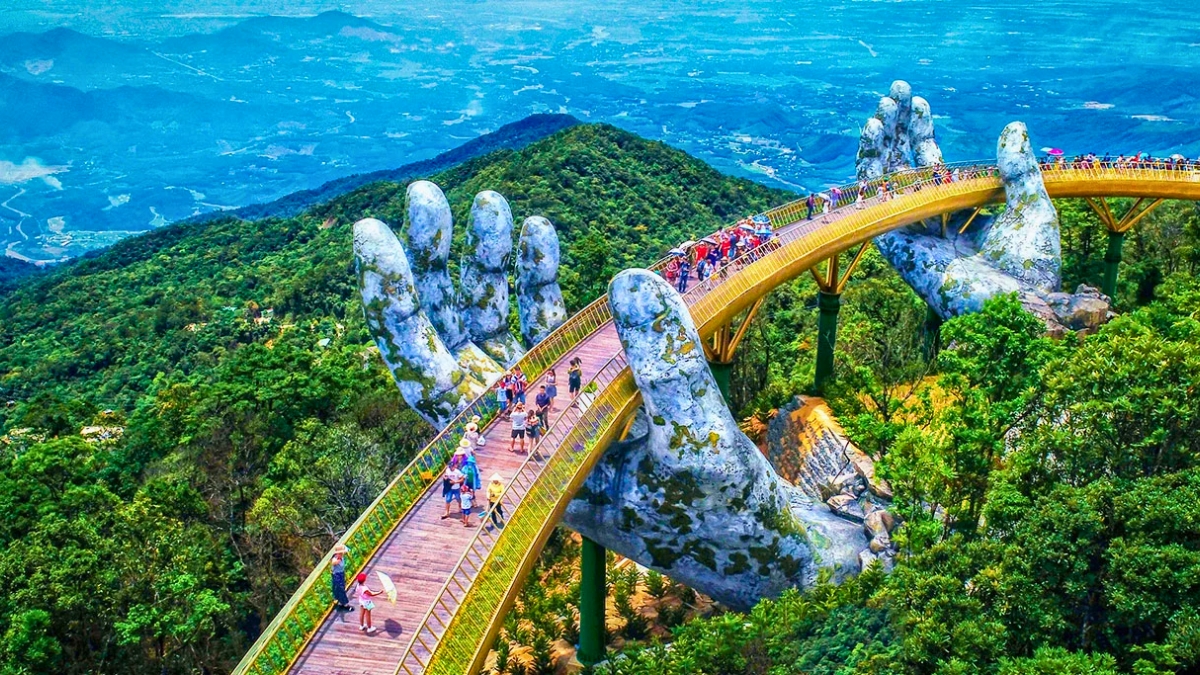 The unique architecture of Golden Bridge Da Nang
