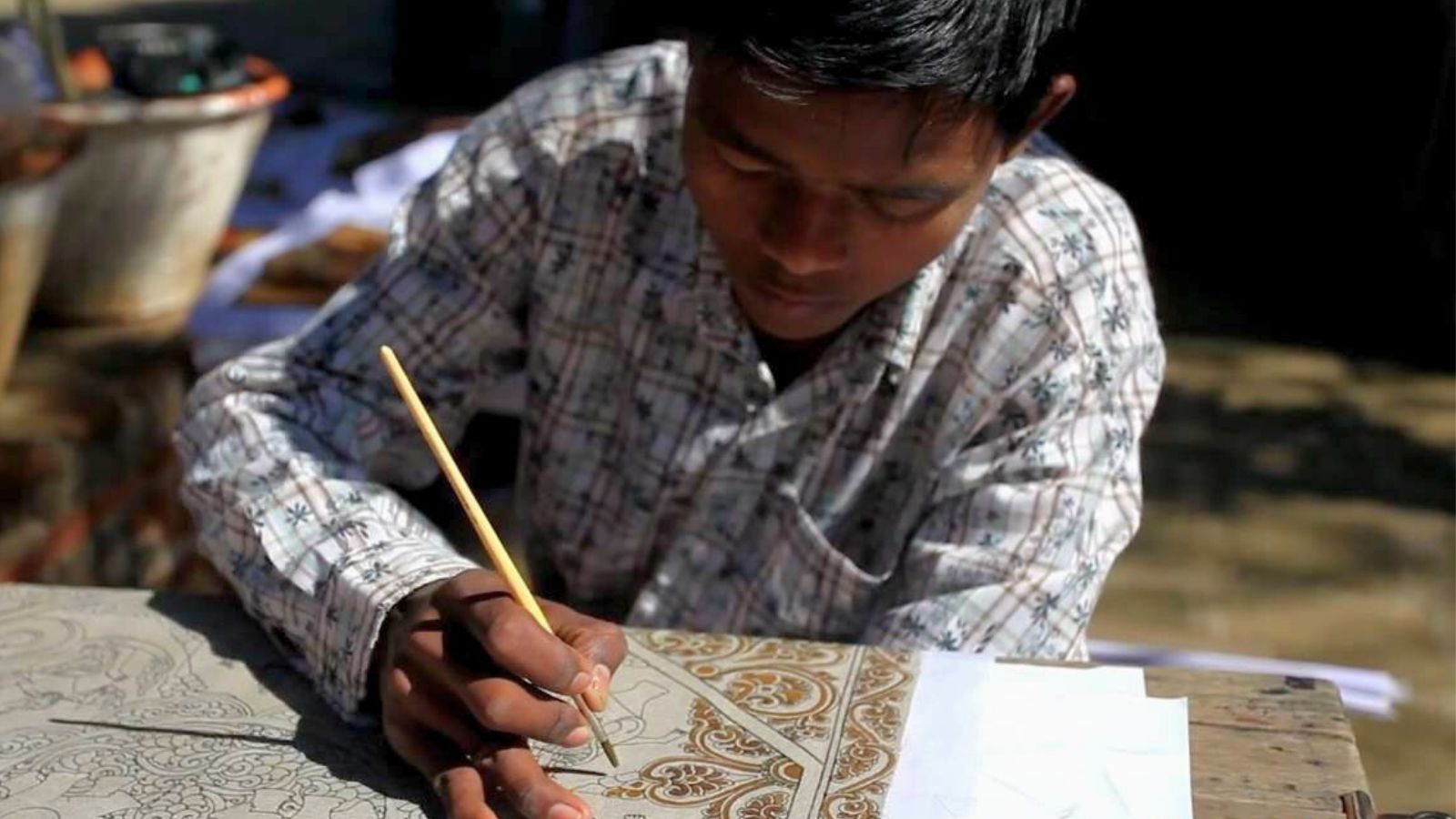 Sand painting - stunning gift after myanmar trip