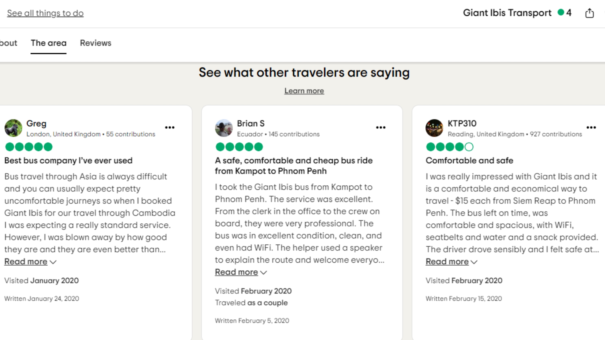 Reviews Of Giant Ibis Bus On Tripadvisor