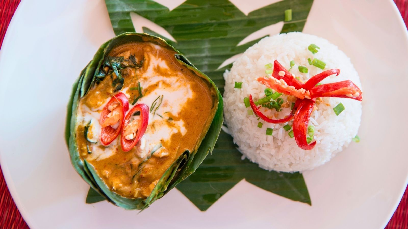 Fish Amok Can Be Served With Rice