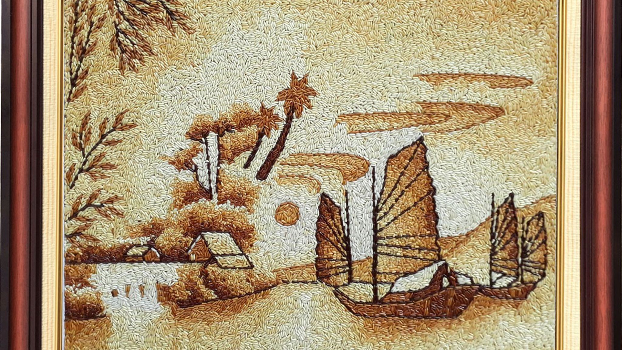 Vietnamese Rice Grain Painting