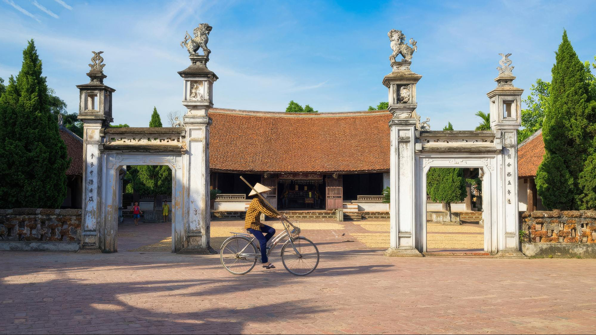 Embrace the tranquil ambiance of Duong Lam Village