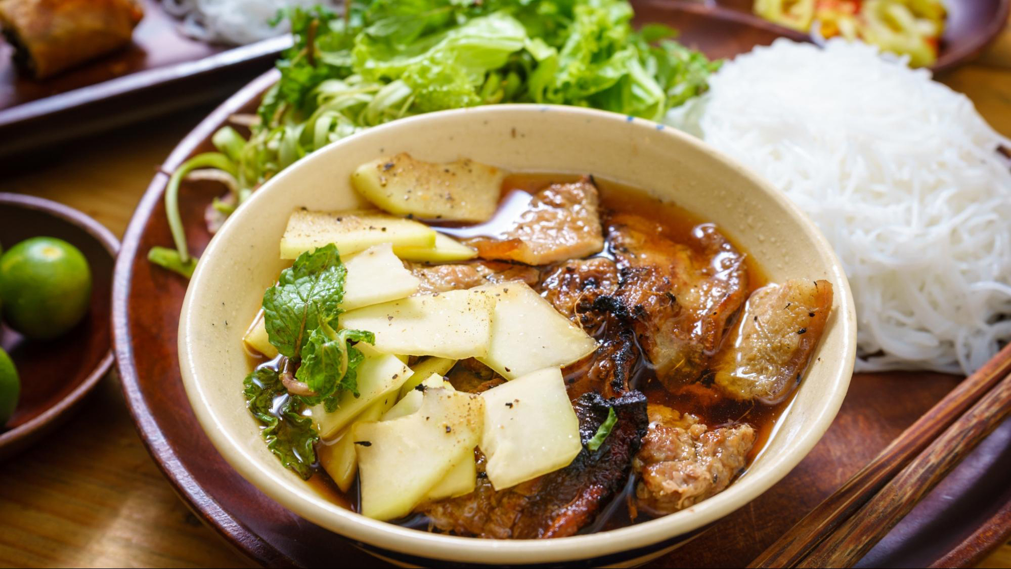 Bun Cha - one of the most popular street foods in Hanoi