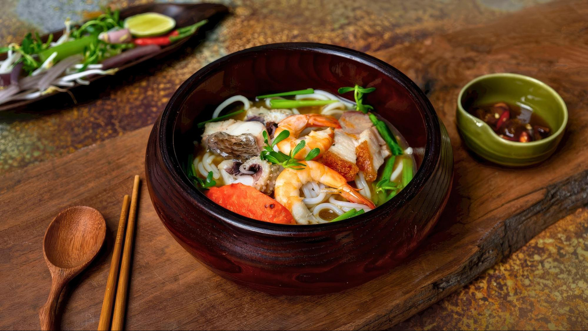 Savor the rich, aromatic taste of Bun Mam