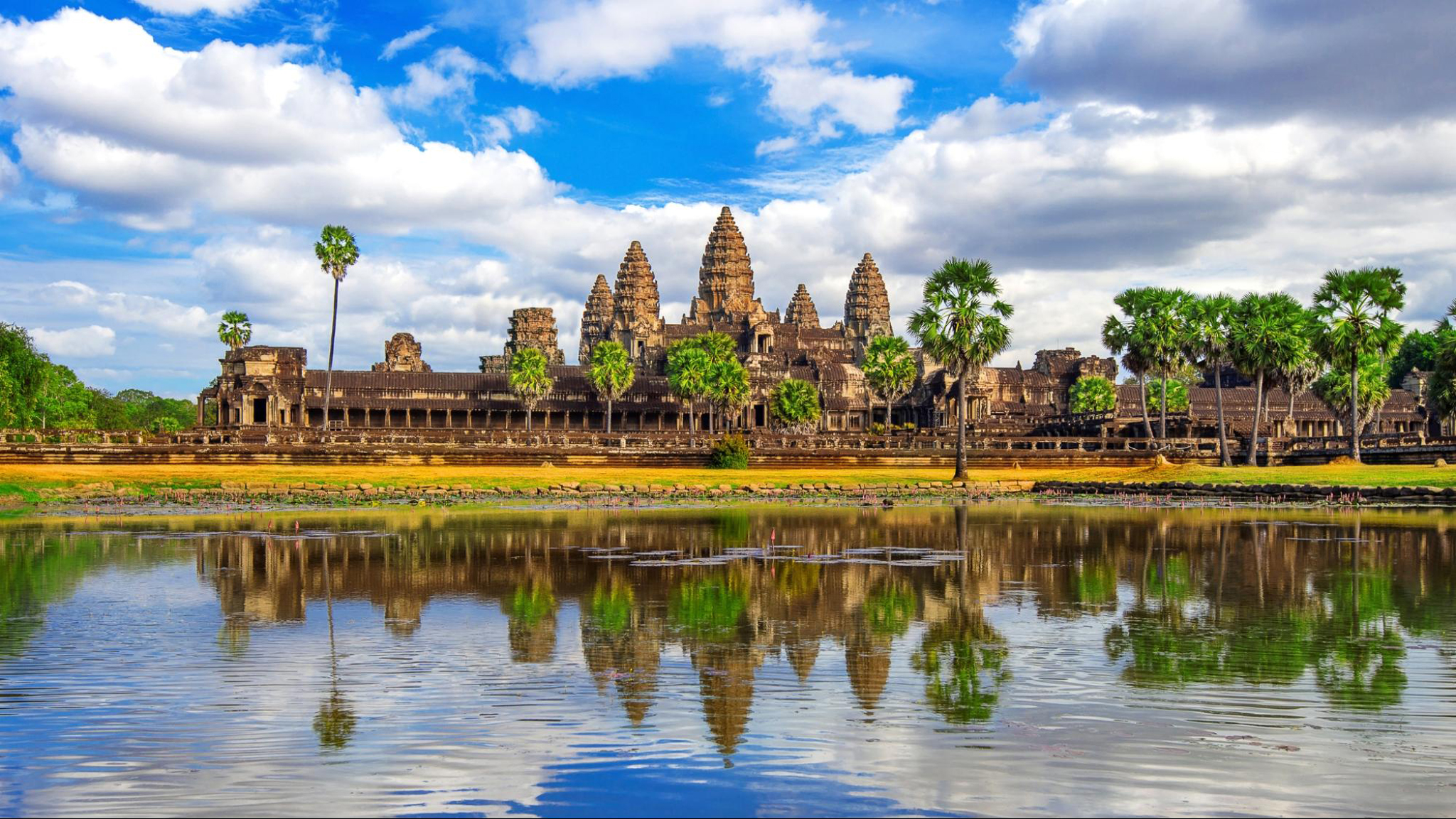Angkor Wat in Cambodia stands as the world&rsquo;s largest religious monument