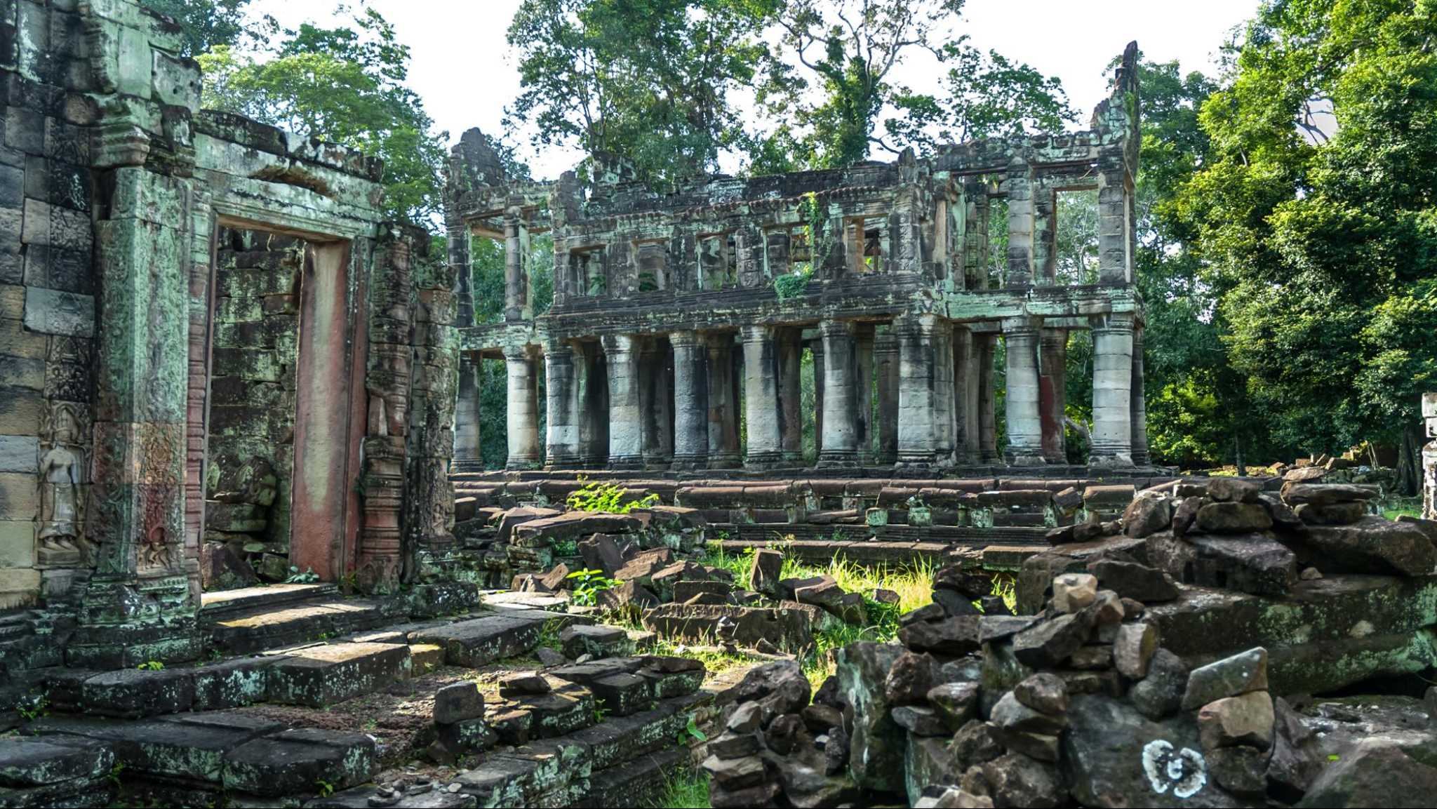 Preah Khan was built in the 12th century for King Jayavarman VII