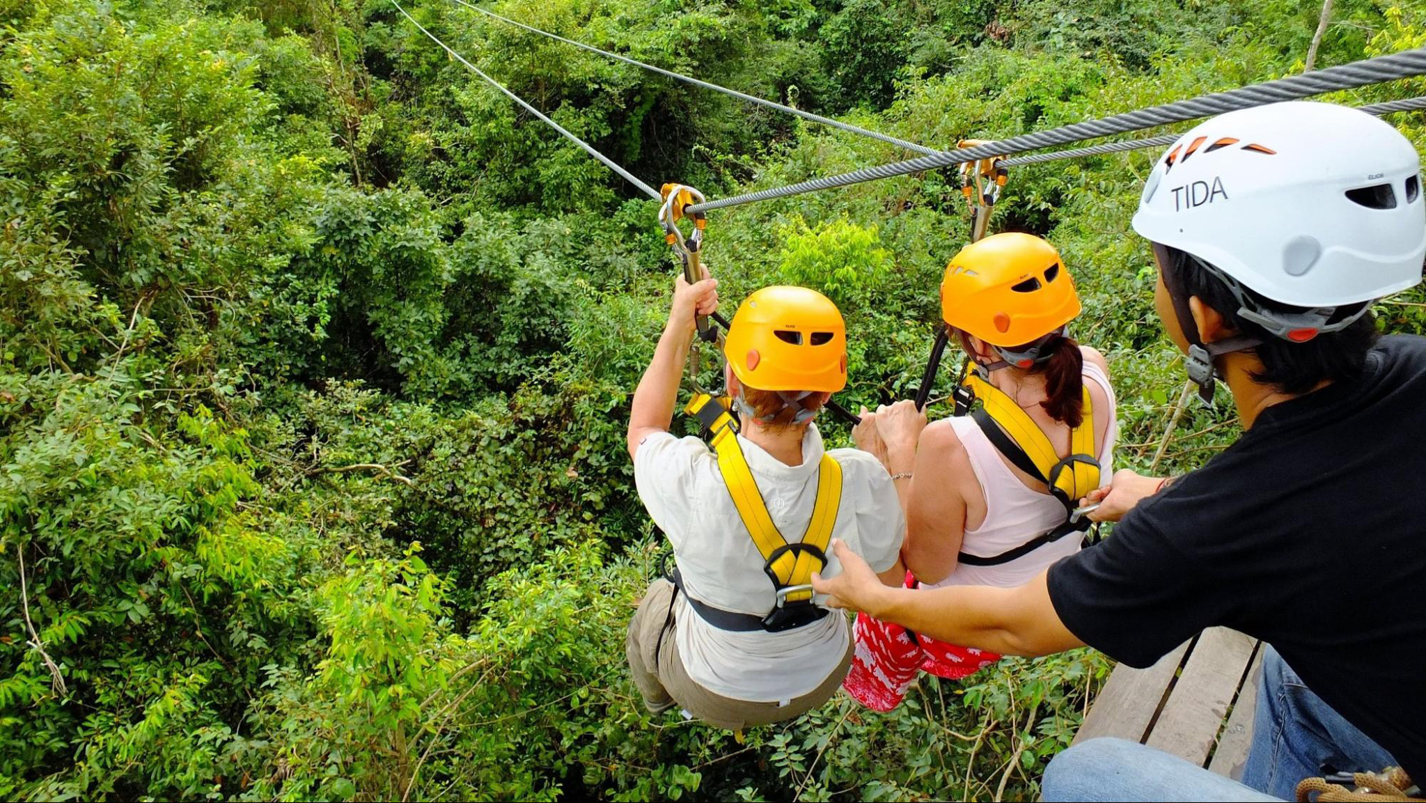 Soaring across the treetops on a zipline is exhilarating