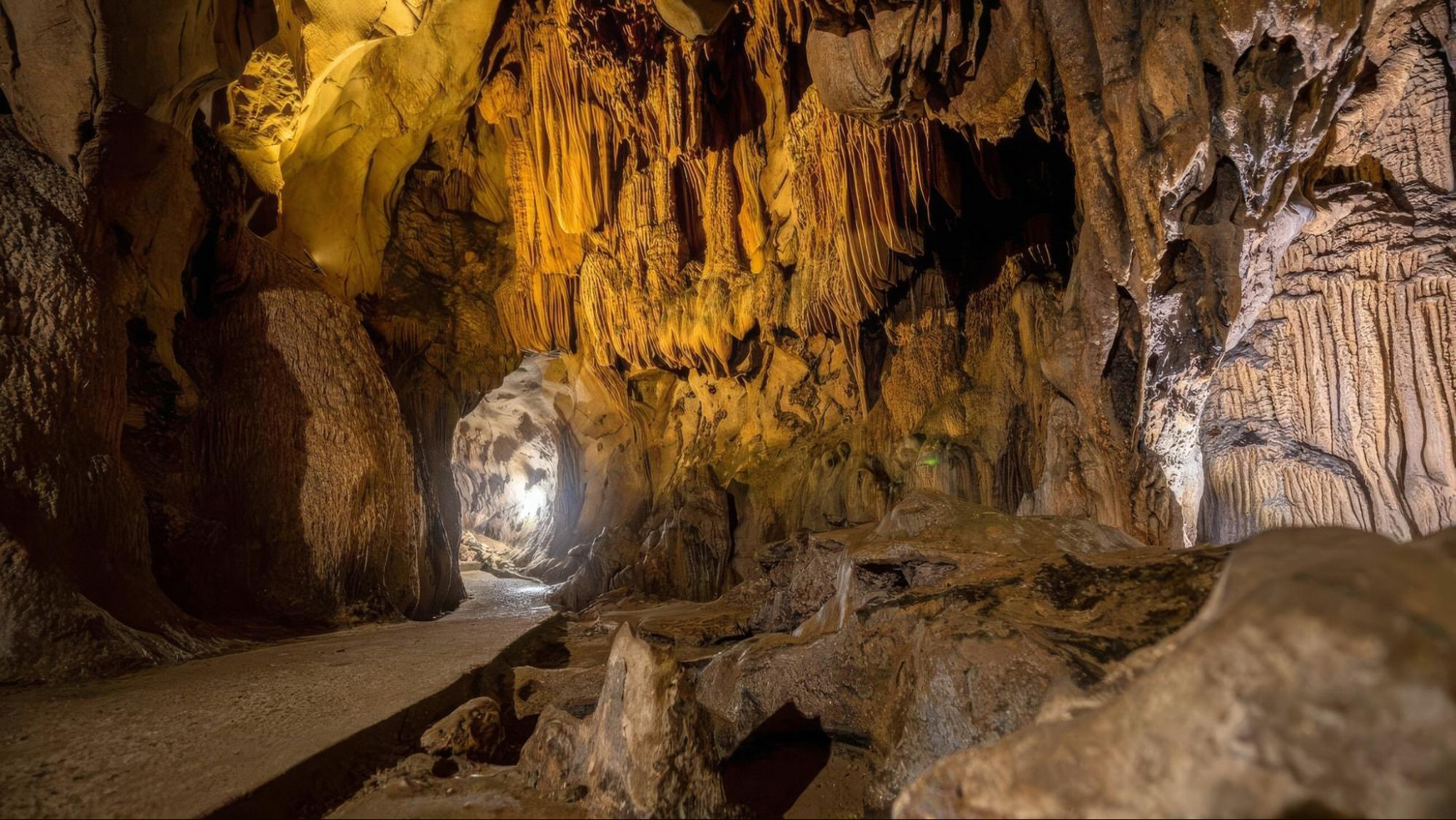 Trung Trang Cave is one of the largest cave systems in Vietnam