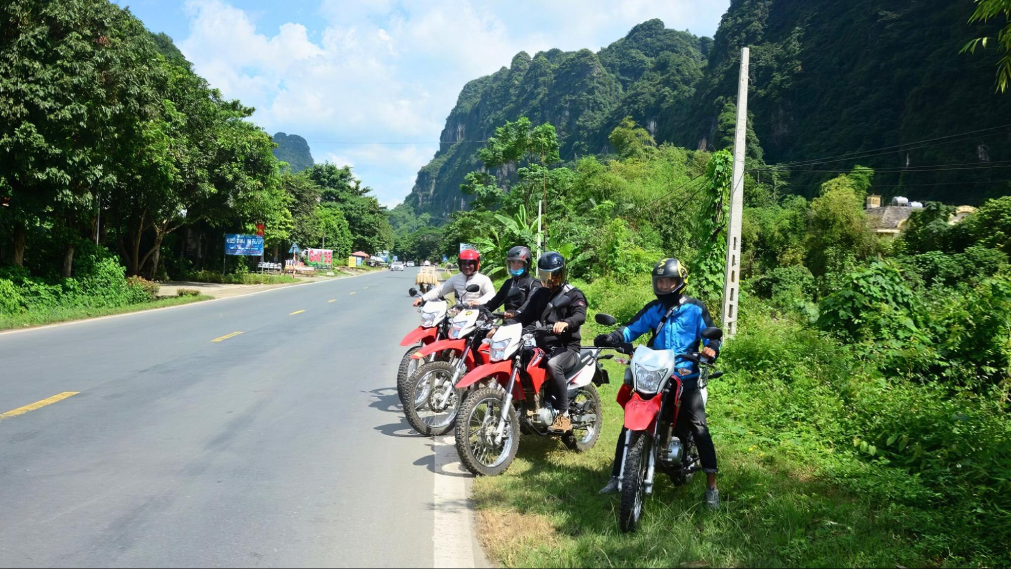 Experience the thrill of a motorbike ride from Ninh Binh to Halong Bay