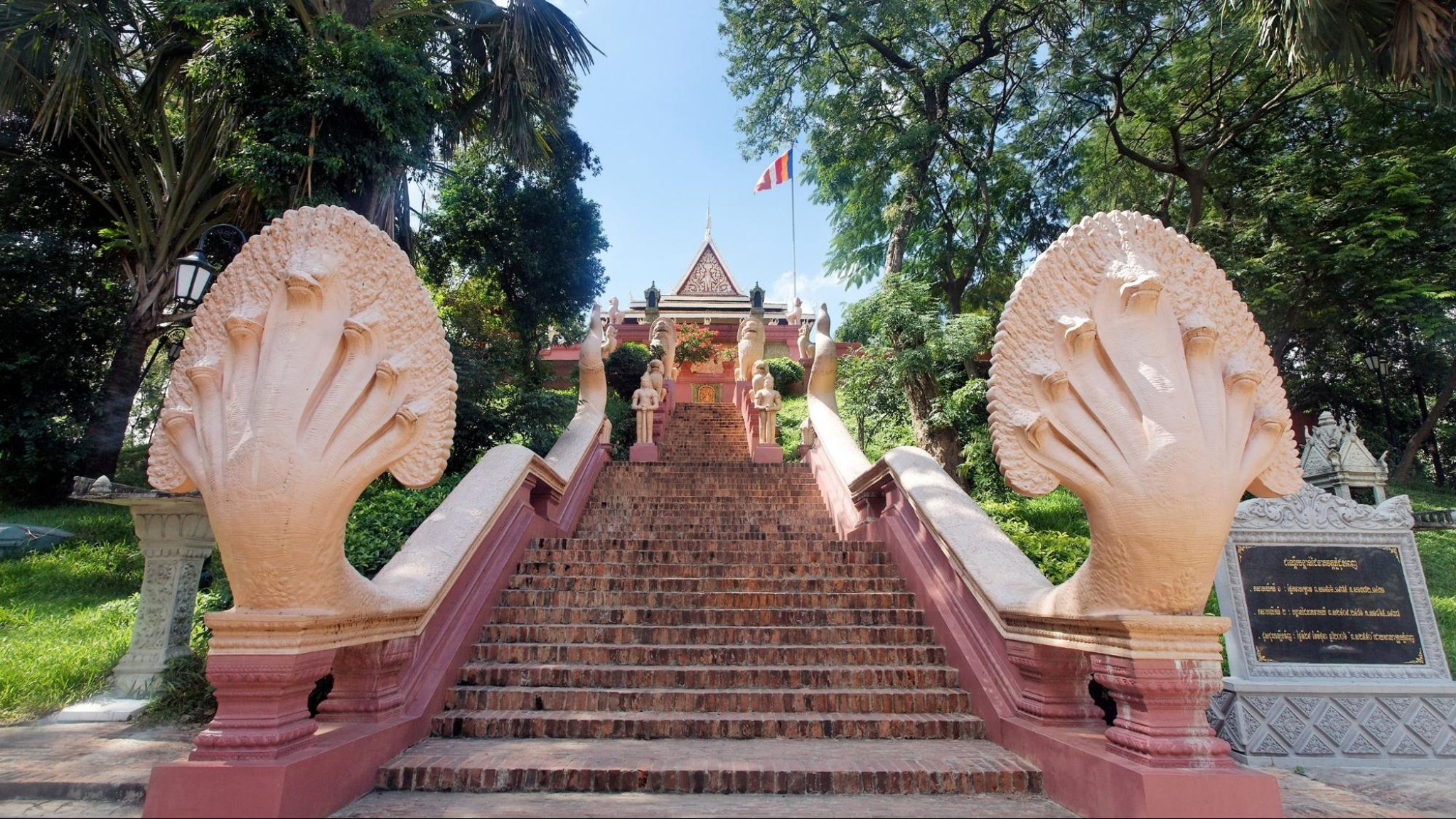 Wat Phnom Is A Fine Example Of Khmer Architecture