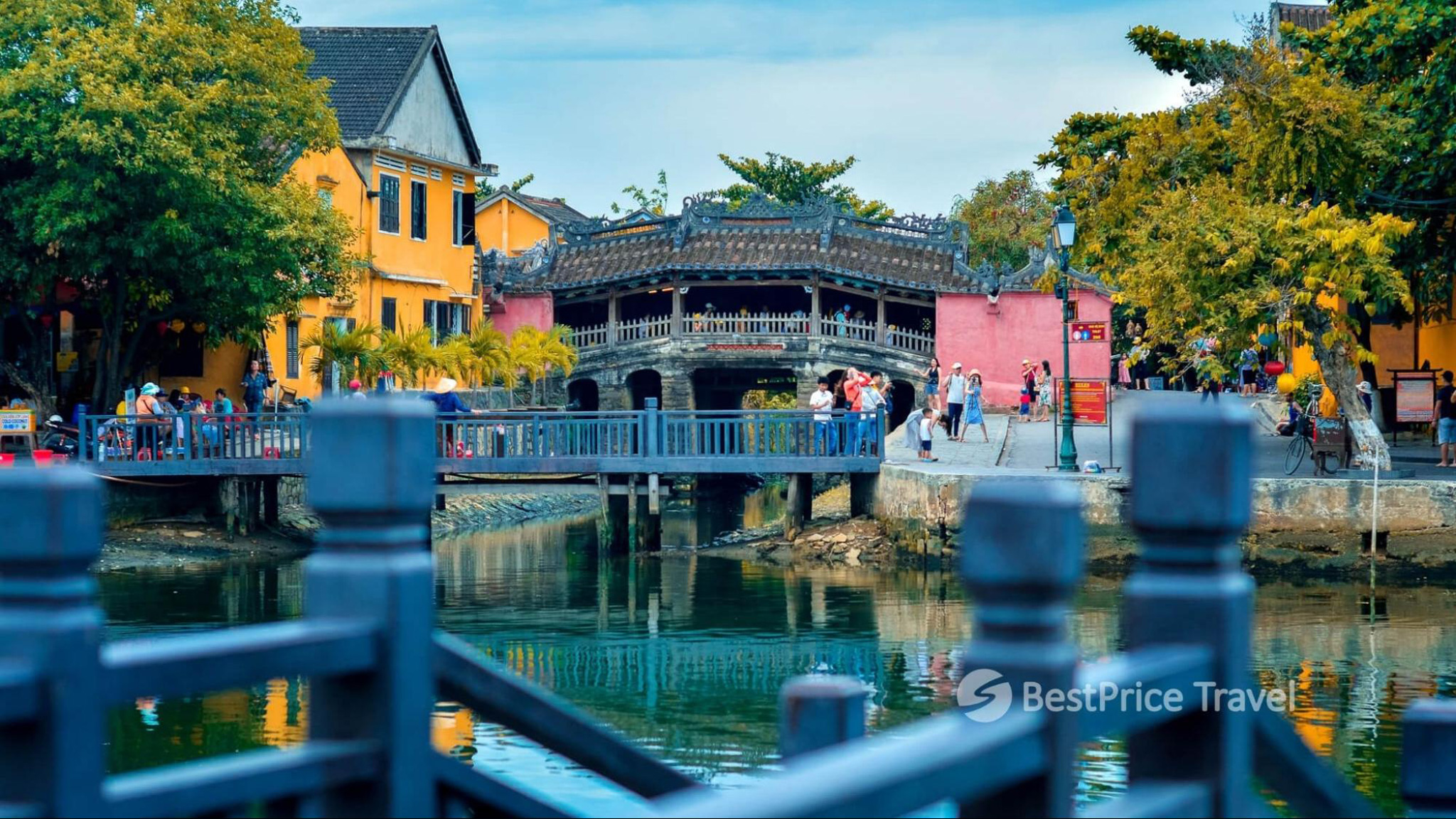 The Japanese Covered Bridge - one of the most iconic structures in Hoi An Ancient Town