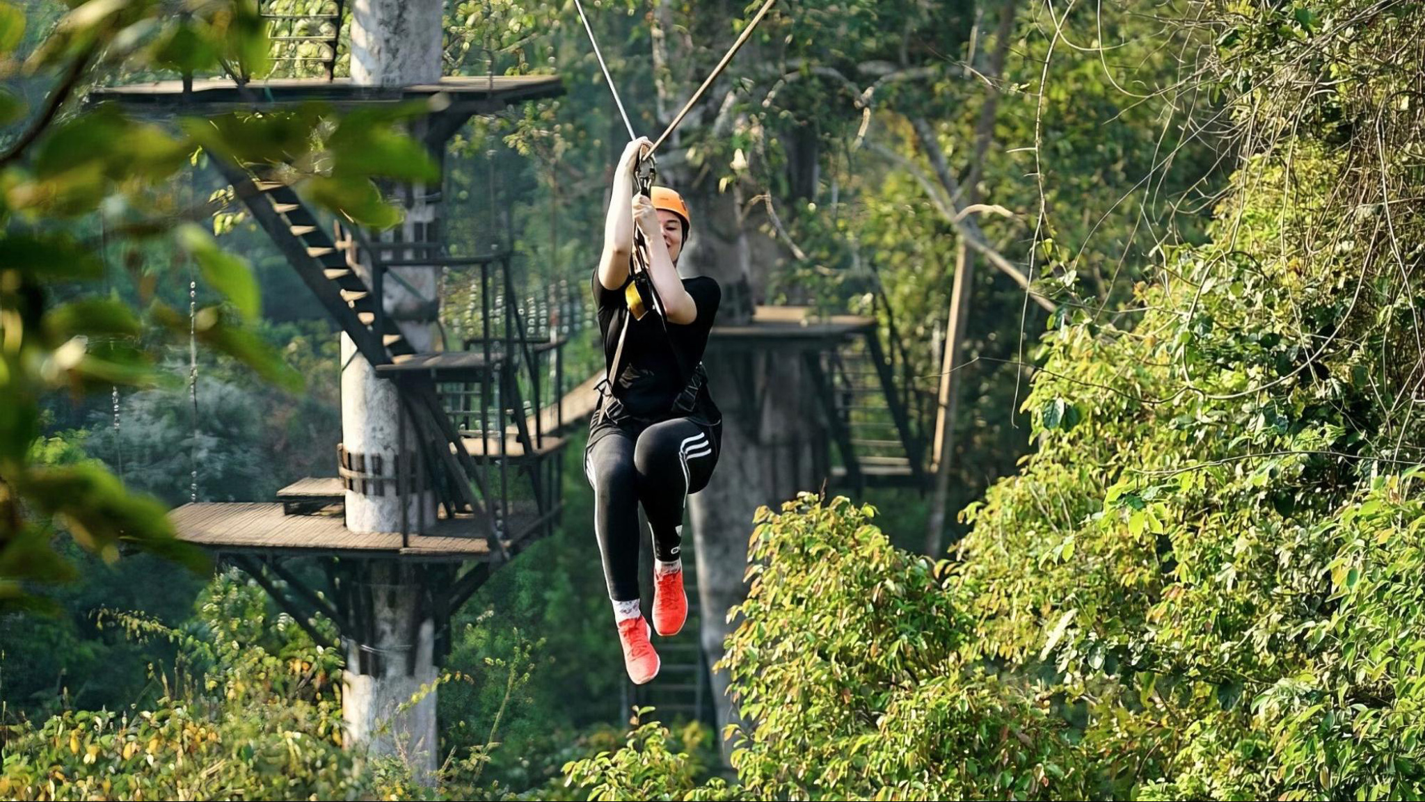 Angkor Wat Zipline offers a blend of adventure and scenic views