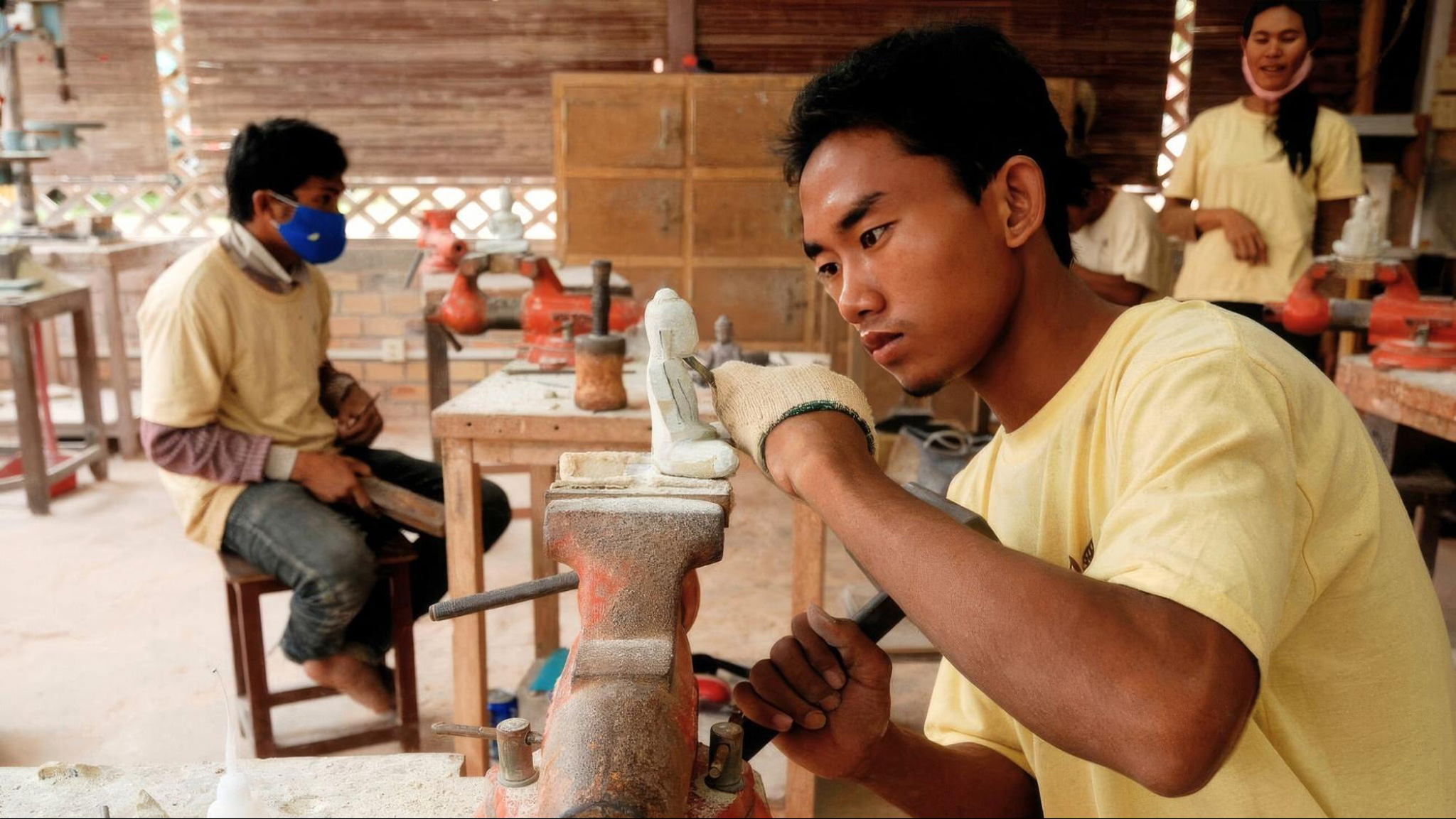 Artisans Angkor showcases traditional Cambodian crafts and skilled artisans