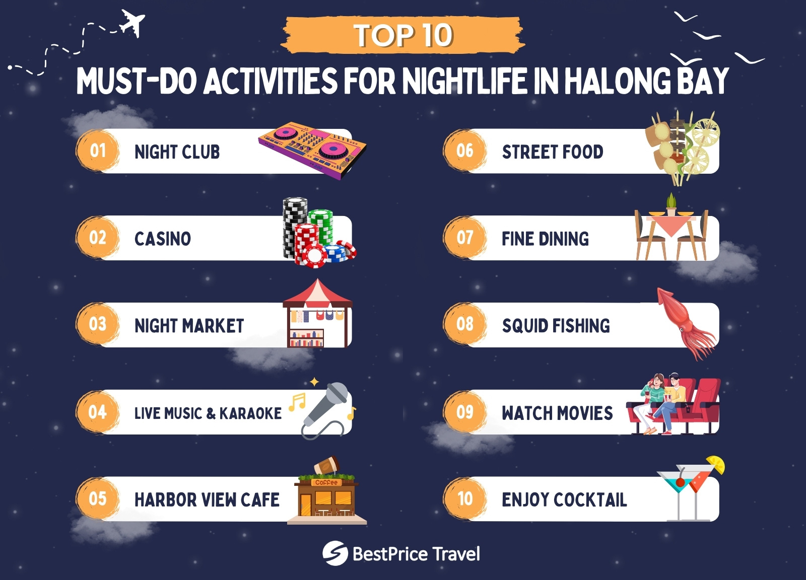 Must-Do Activities for Nightlife in Halong Bay