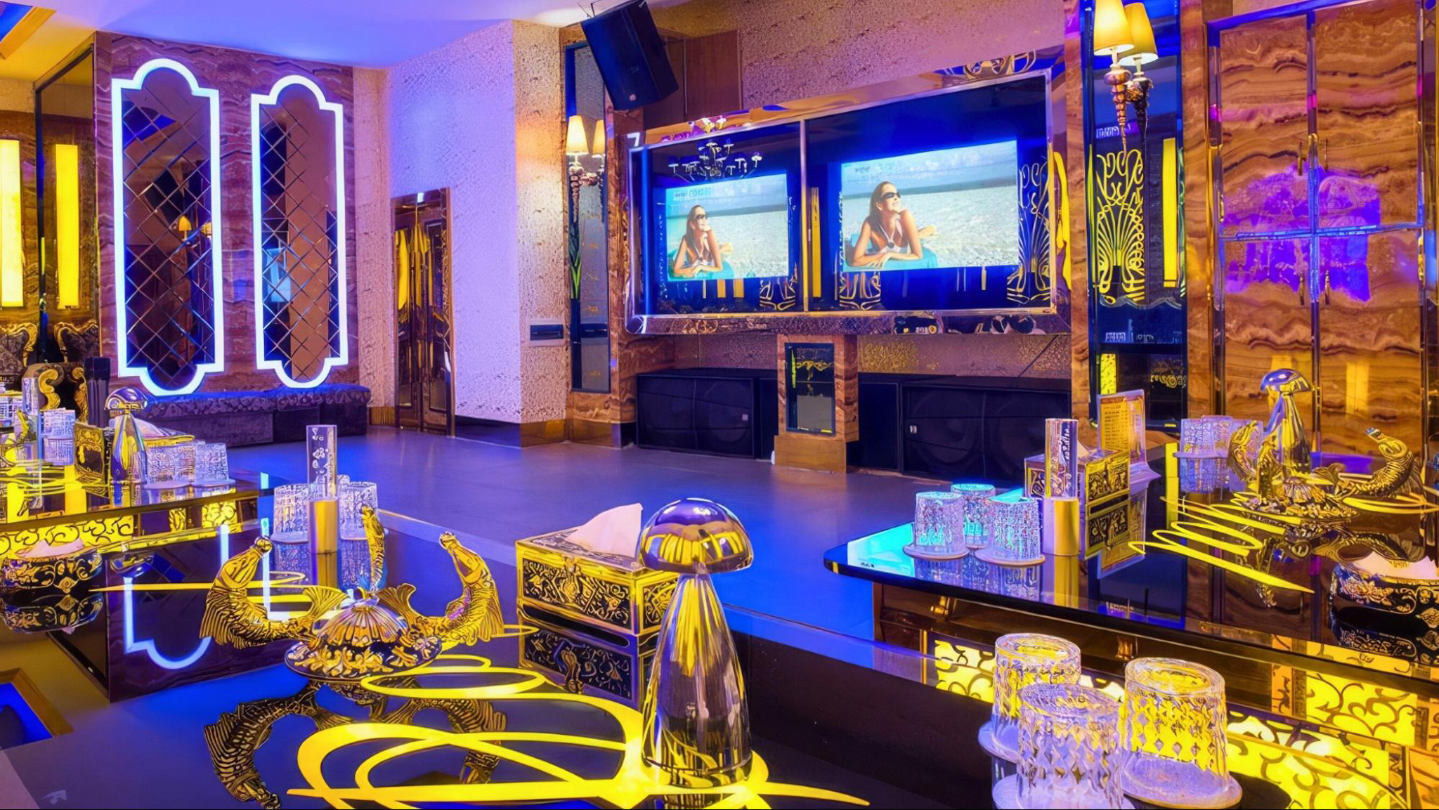 KTV in Halong Bay features luxurious entertainment