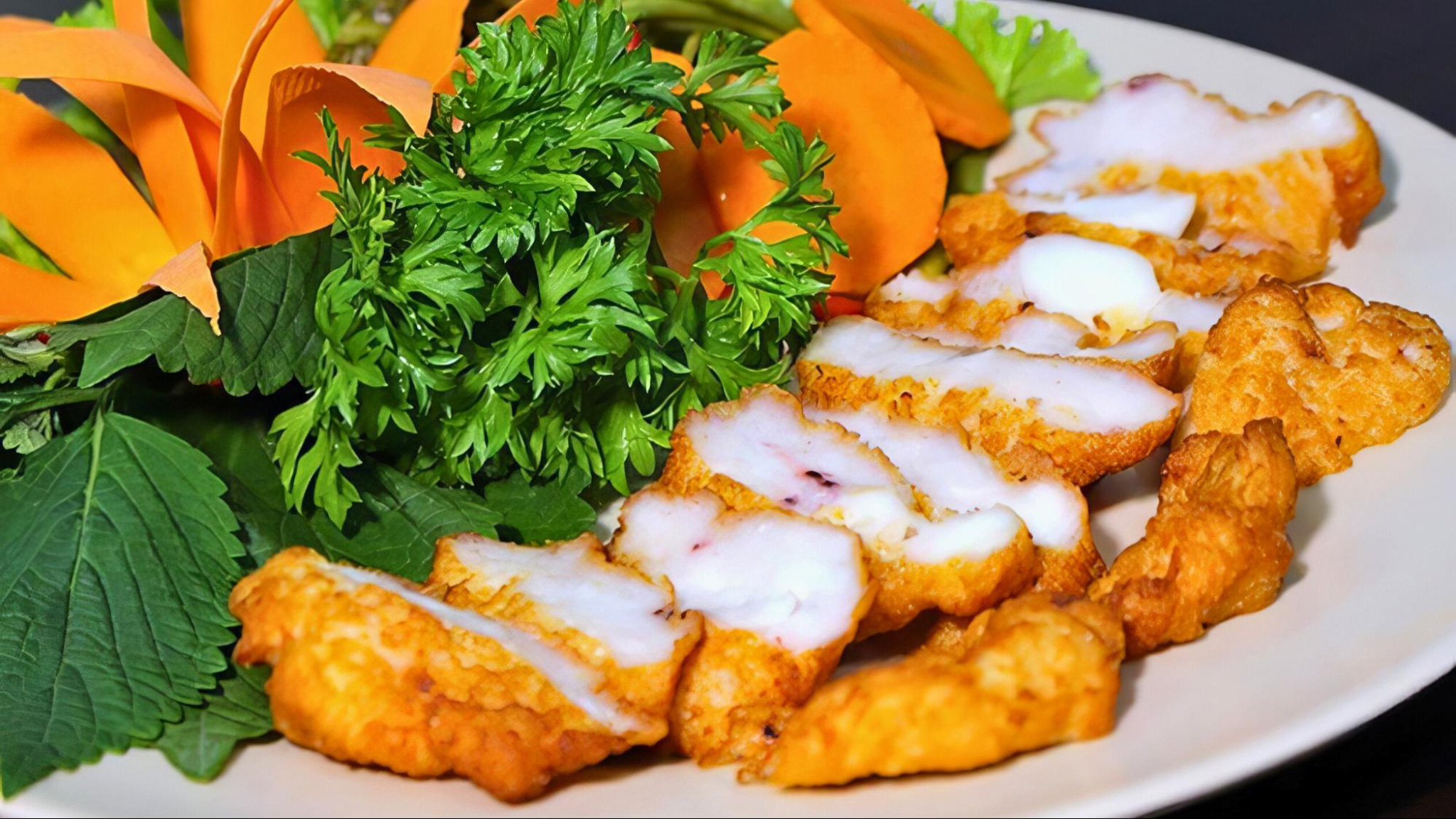 Squid cake is a popular local delicacy in Halong