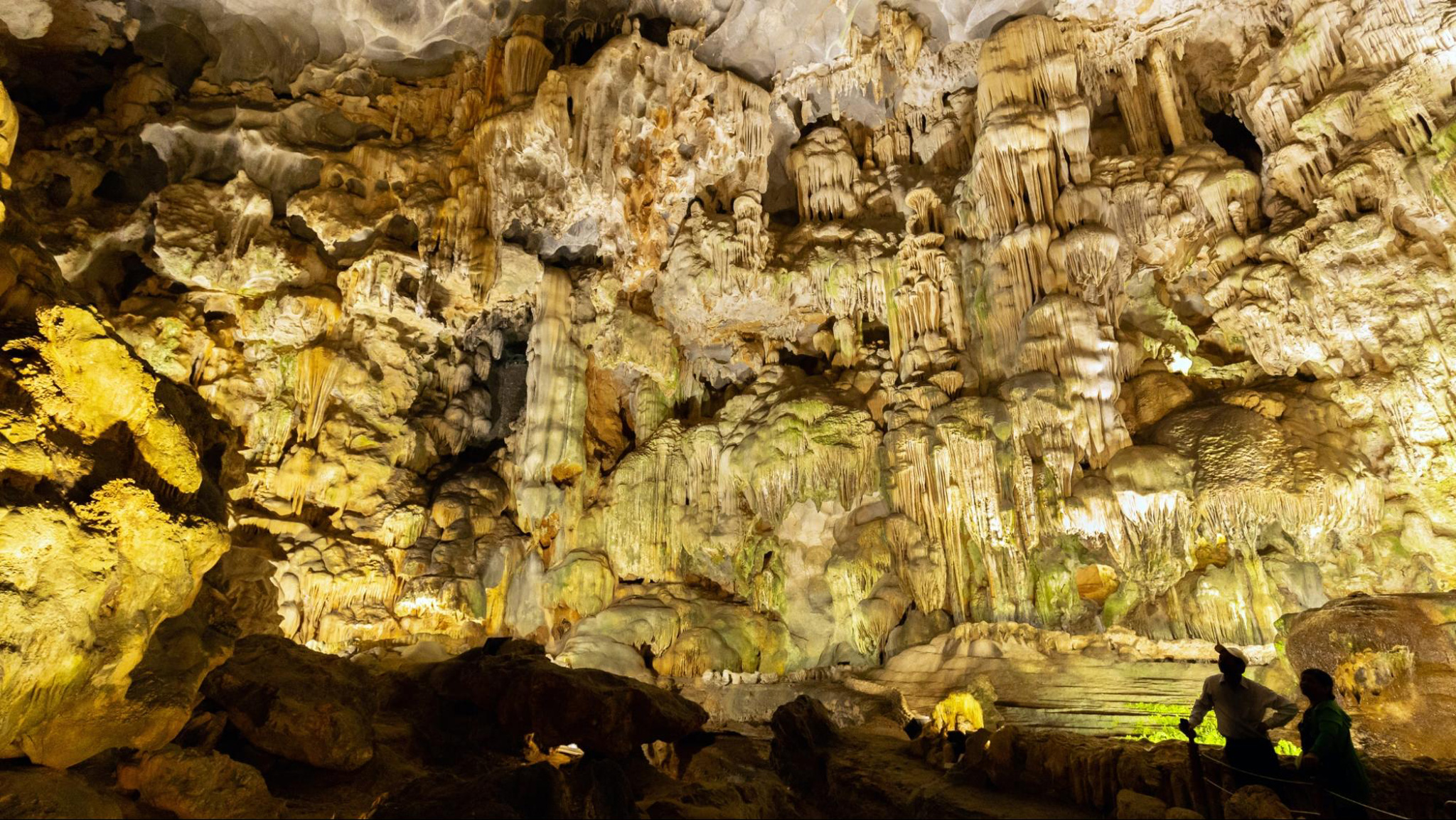 Admire the unique limestone formations in Halong Bay