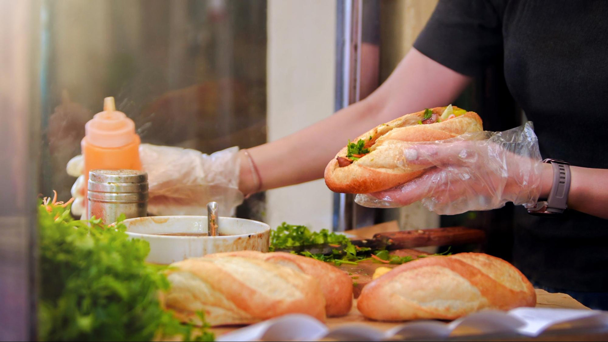 Discover Vietnam&rsquo;s street food delight with a fresh Banh Mi