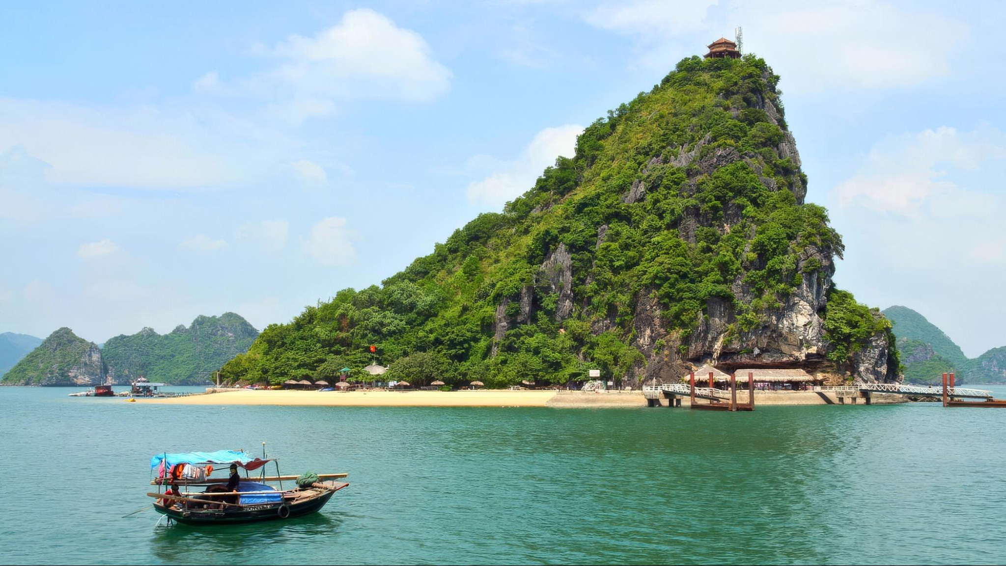 Titop Island features breathtaking 360-degree views from its scenic peak