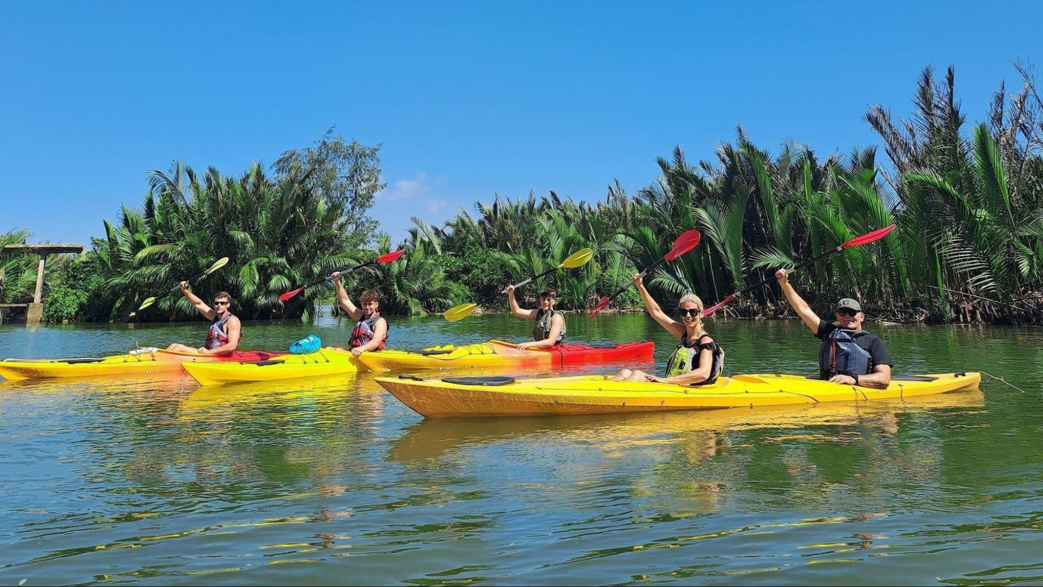 Go kayaking in Hoi An on a sunny day