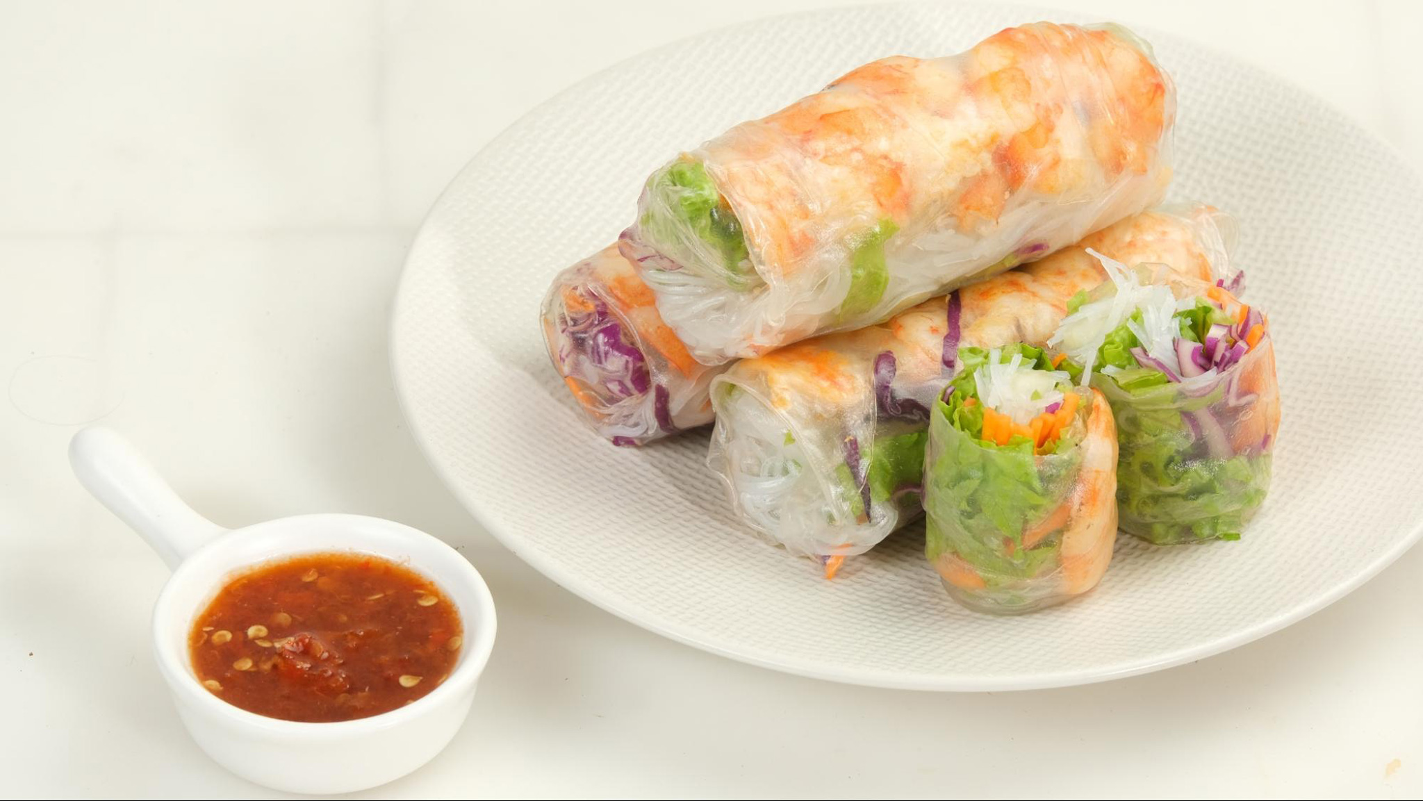 Dipping Pho Cuon in fish sauce is the definition of perfection