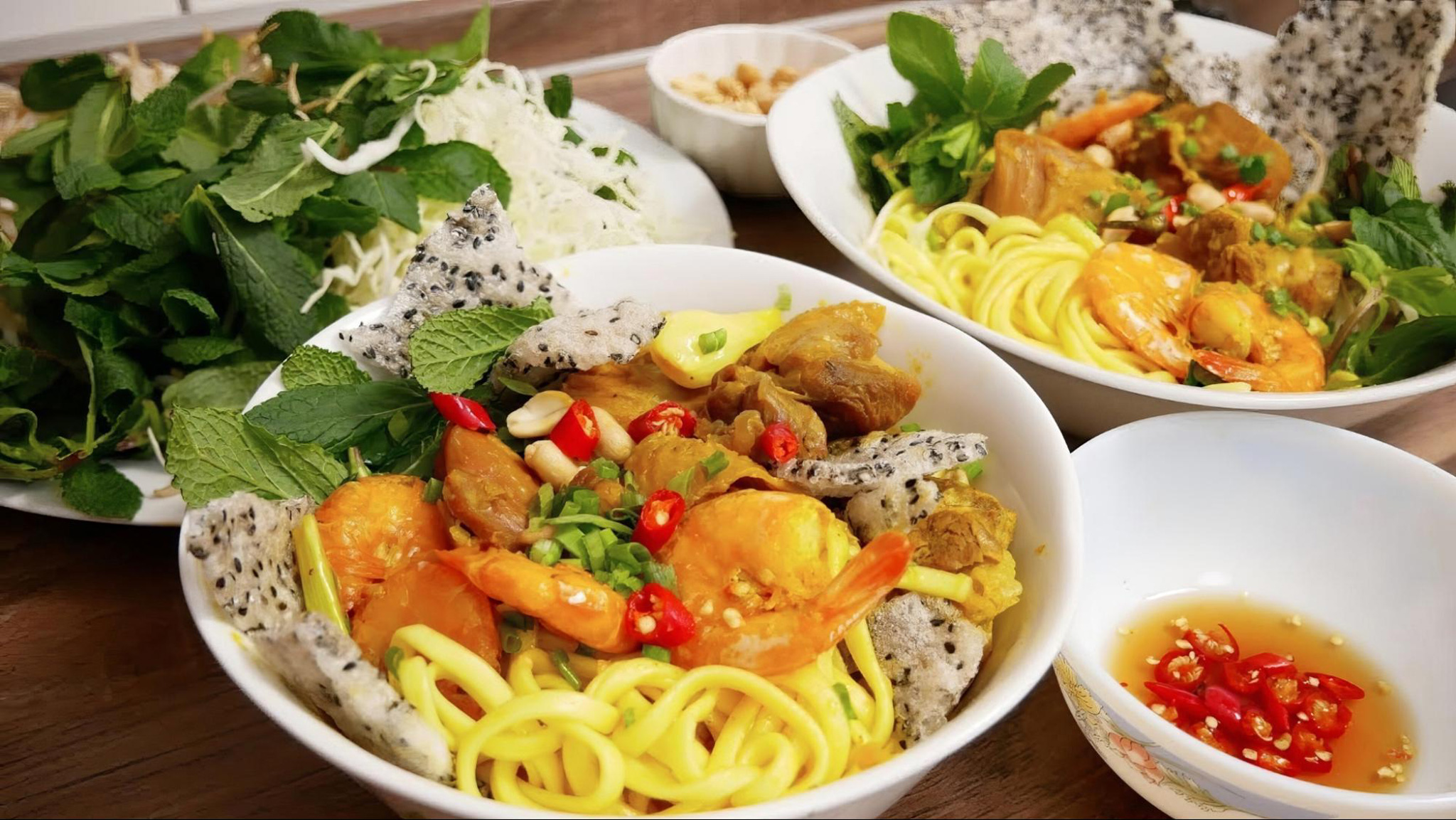 Be sure to try Mi Quang on a trip to the gorgeous Da Nang City