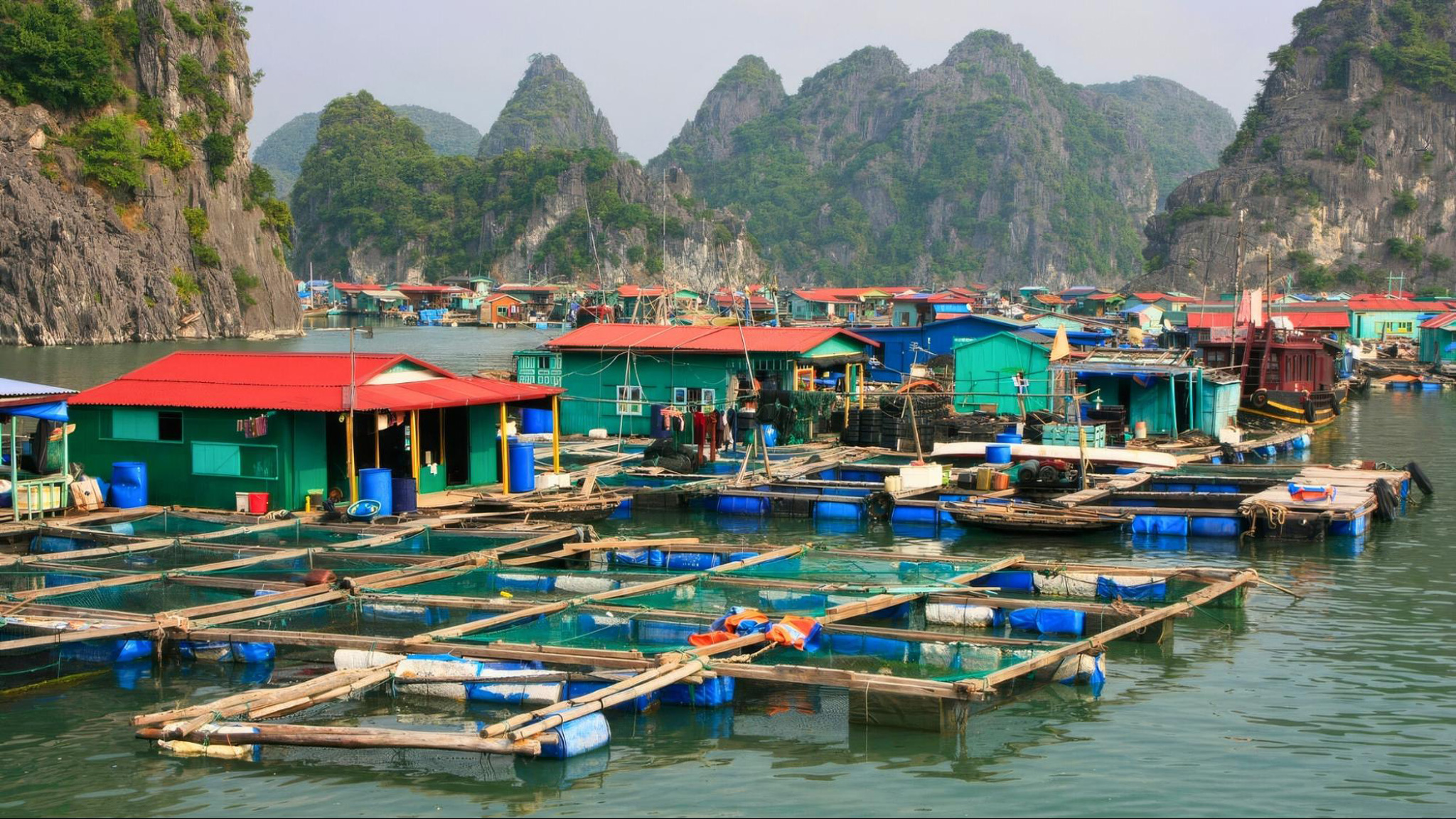Halong Bay&rsquo;s fishing villages reflect the traditional local way of life on the water