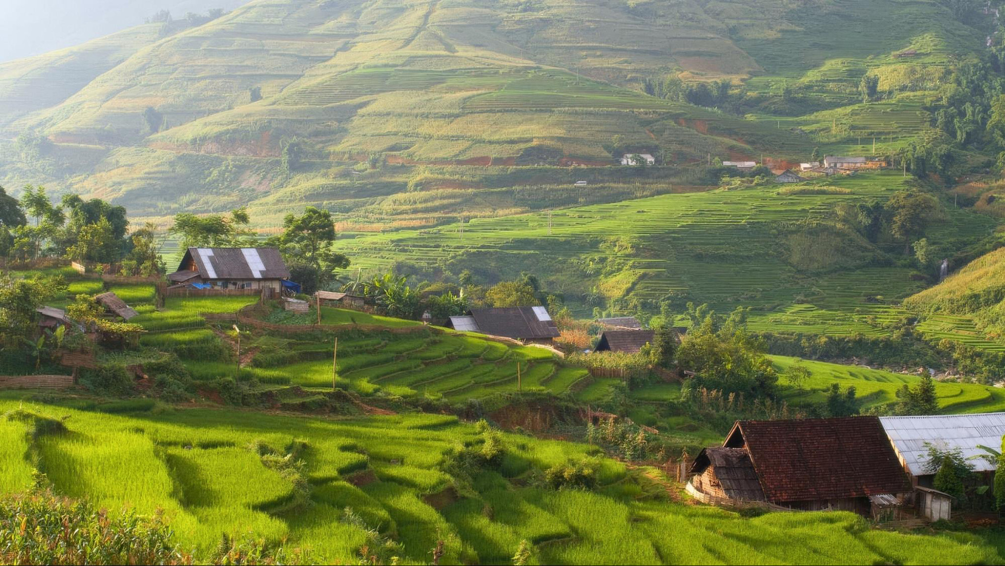 Lao Chai Village in Sapa offers breathtaking views of terraced rice fields