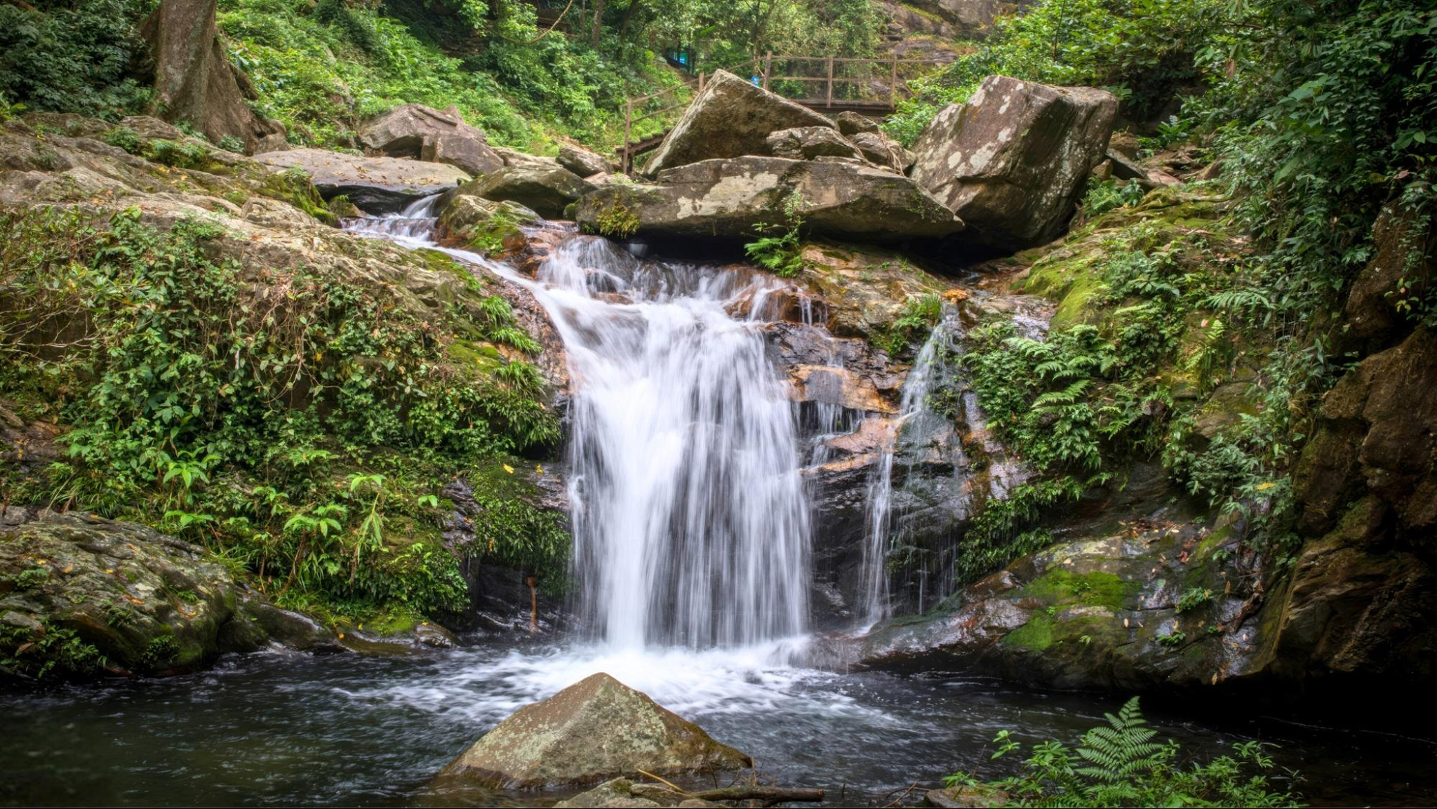 Uncover the stunning waterfalls hidden within Pu Mat National Park