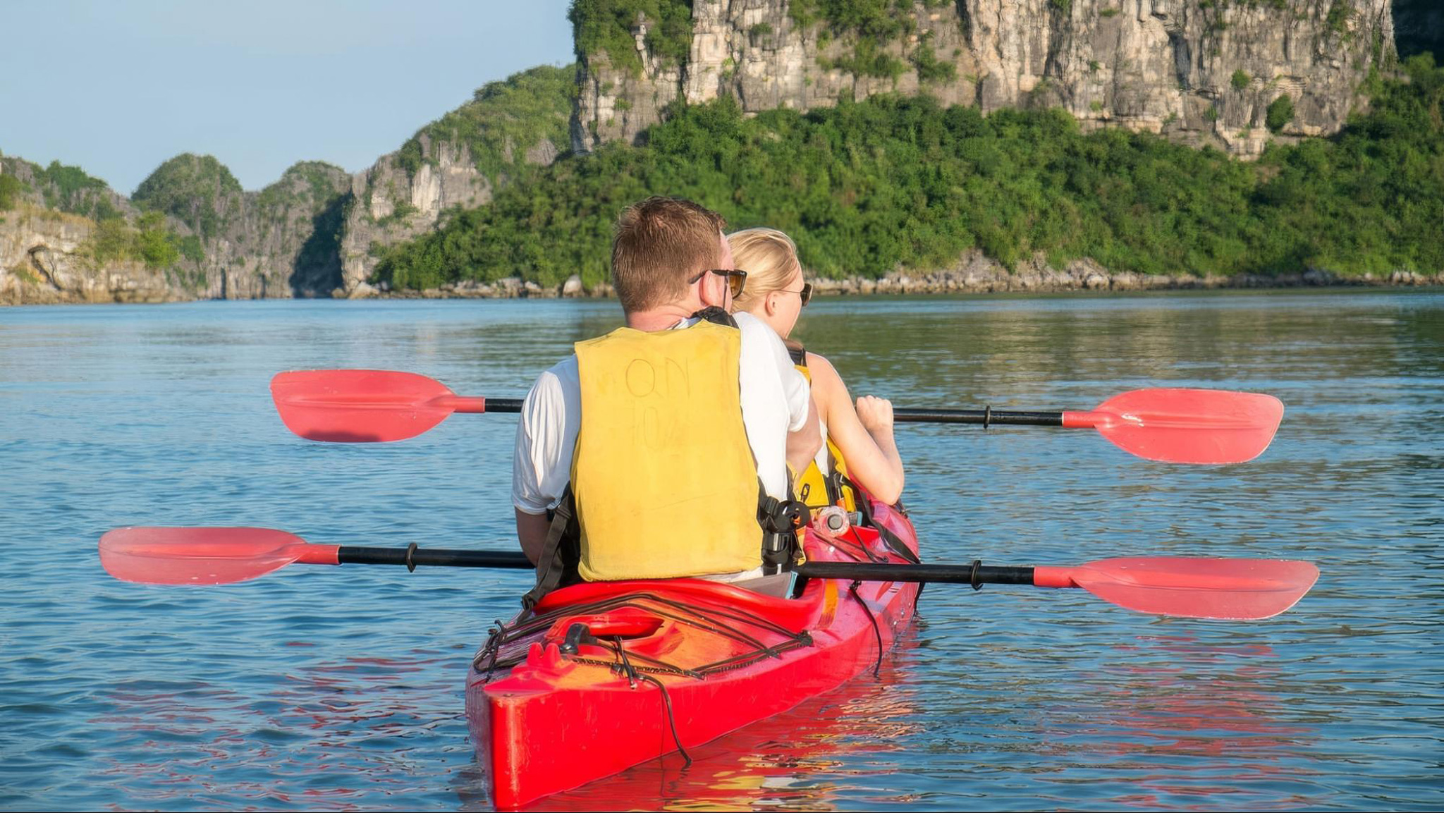 The best way to experience Ha Long Bay's natural beauty is by kayaking