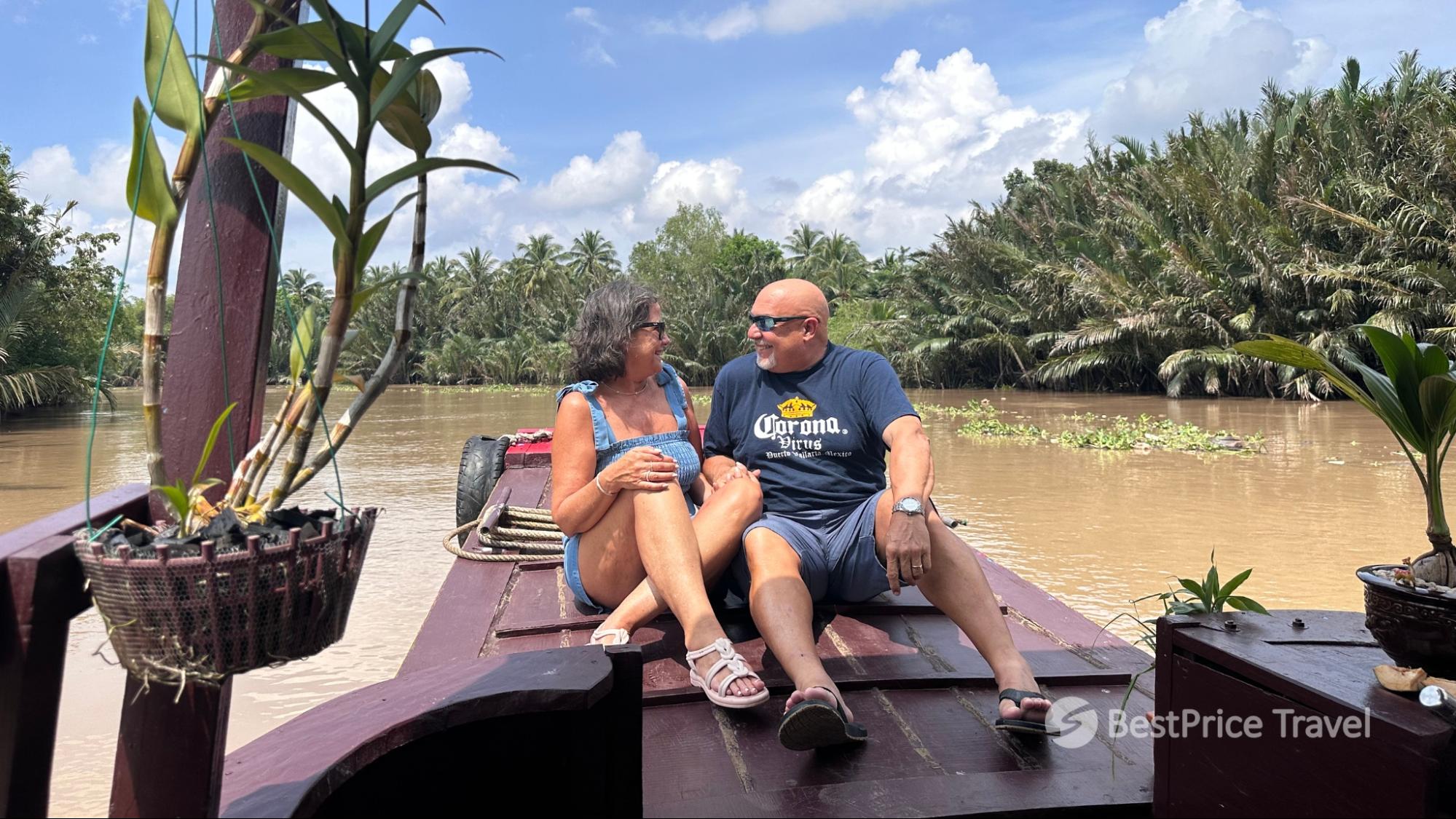 Join a scenic boat tour along the Mekong Delta