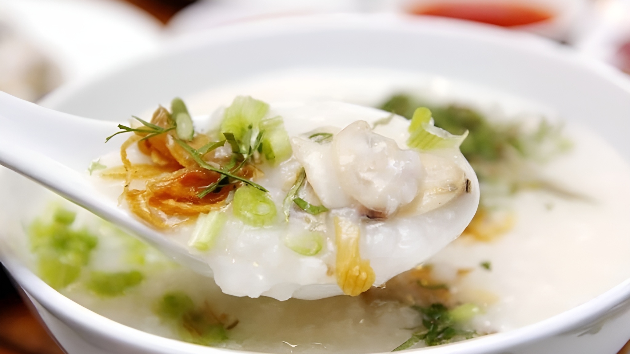 Chao Ha is a flavorful porridge of acorn barnacles simmered with herbs and seafood