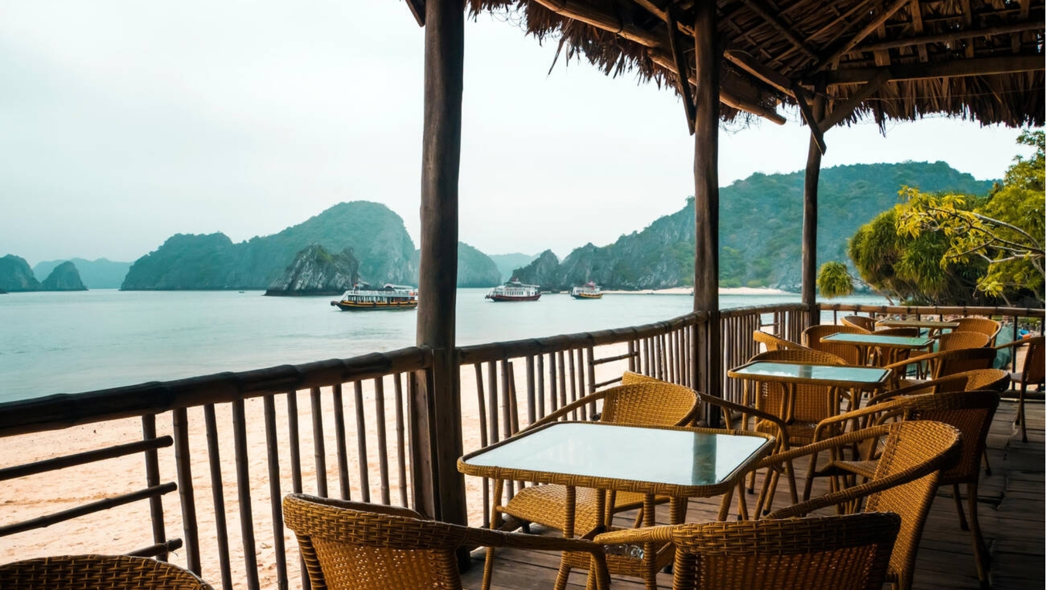 Relax with coffee by the bay or sip a warm drink at a rooftop bar with serene winter views