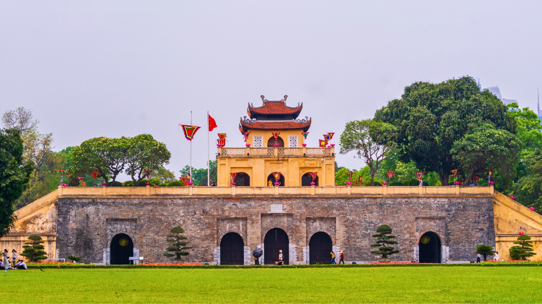 Thang Long Imperial Citadel features historic ruins and grand architecture from the 11th century
