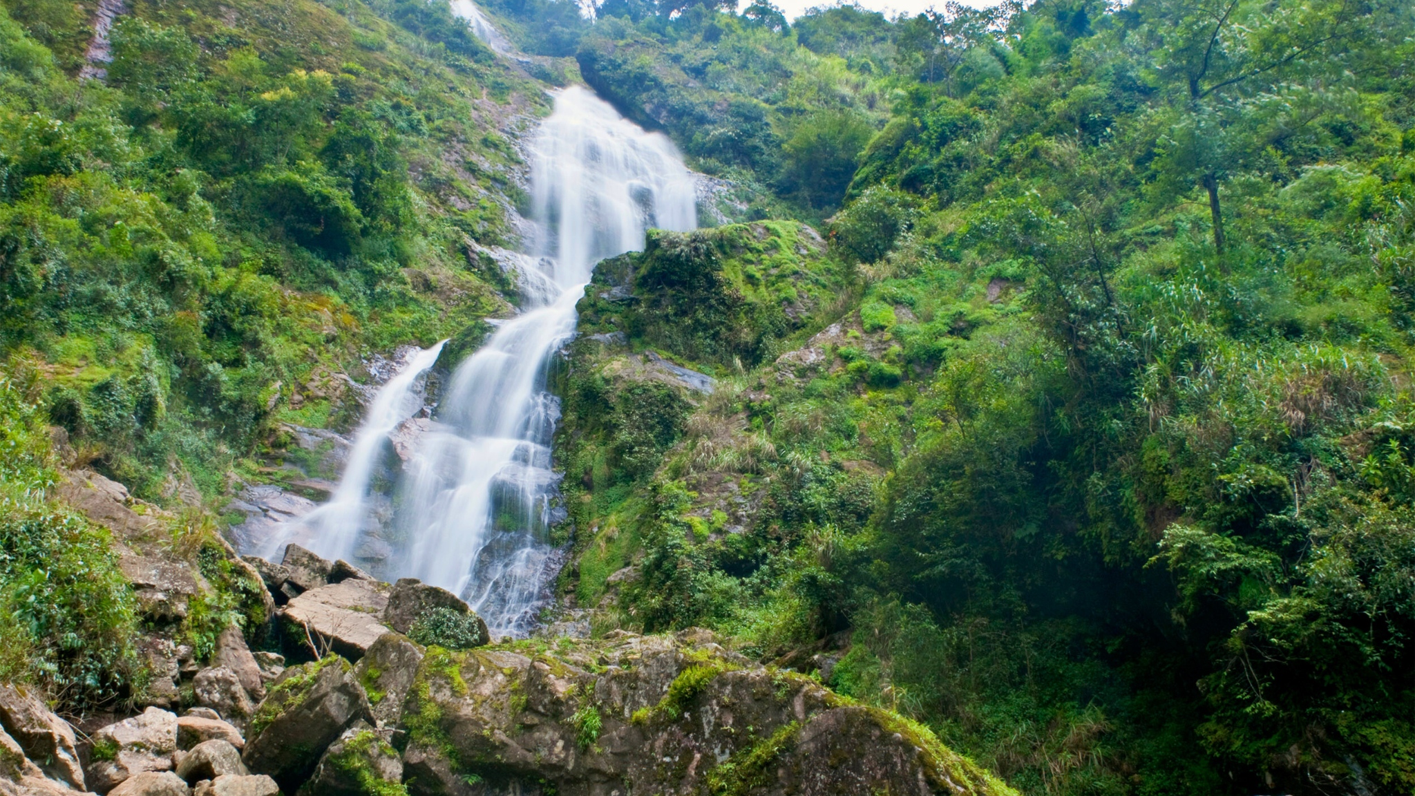Majestic Silver Waterfall