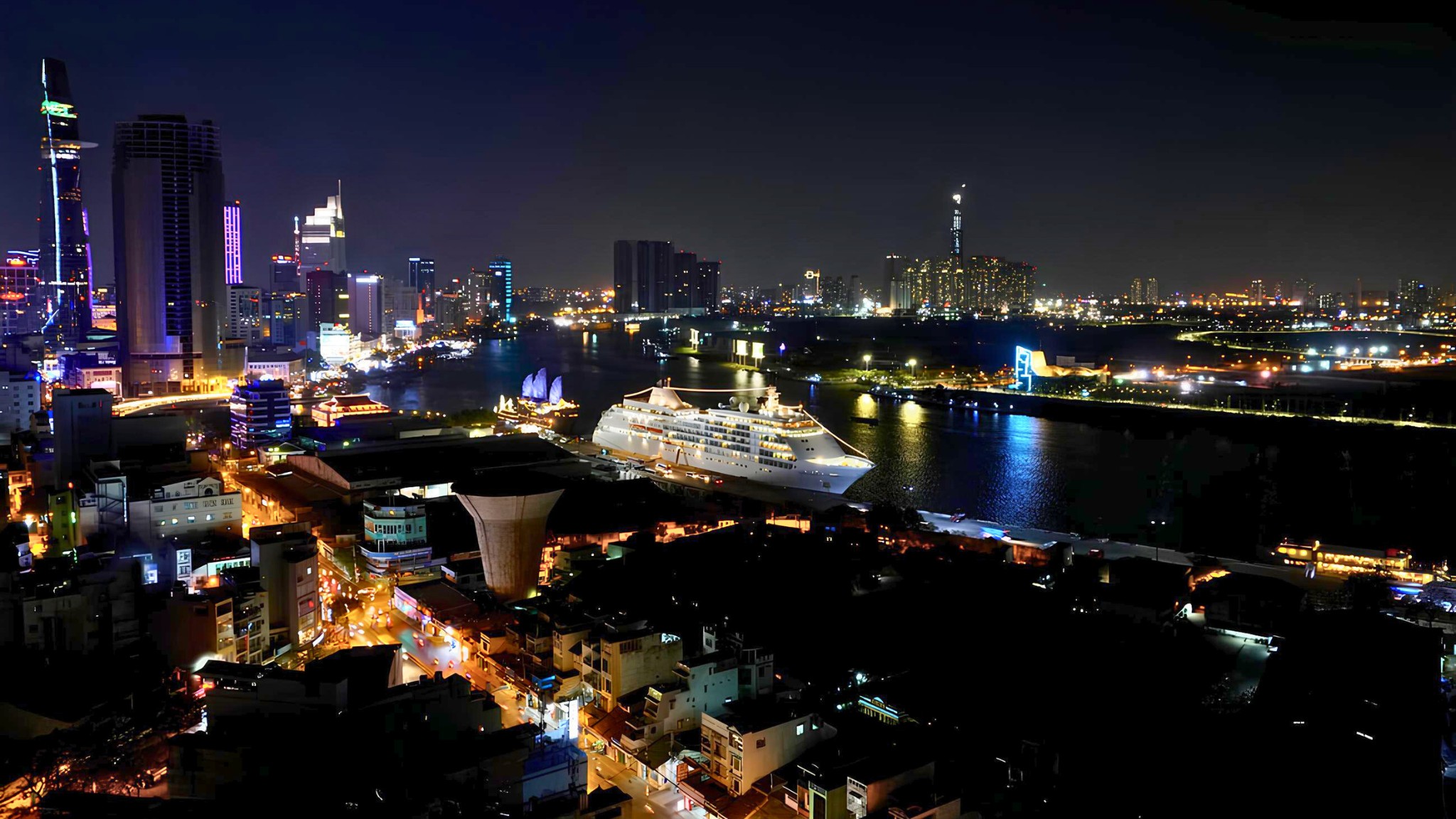 Cool November nights are perfect for a dinner cruise on the Saigon River with beautiful views of the city