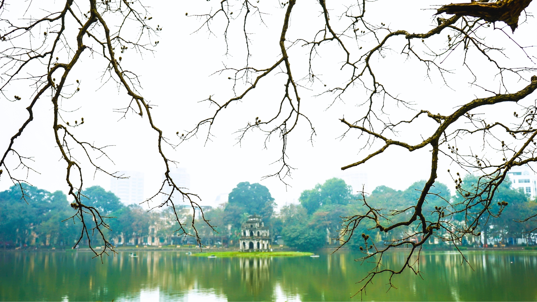 Hoan Kiem Lake in Feb