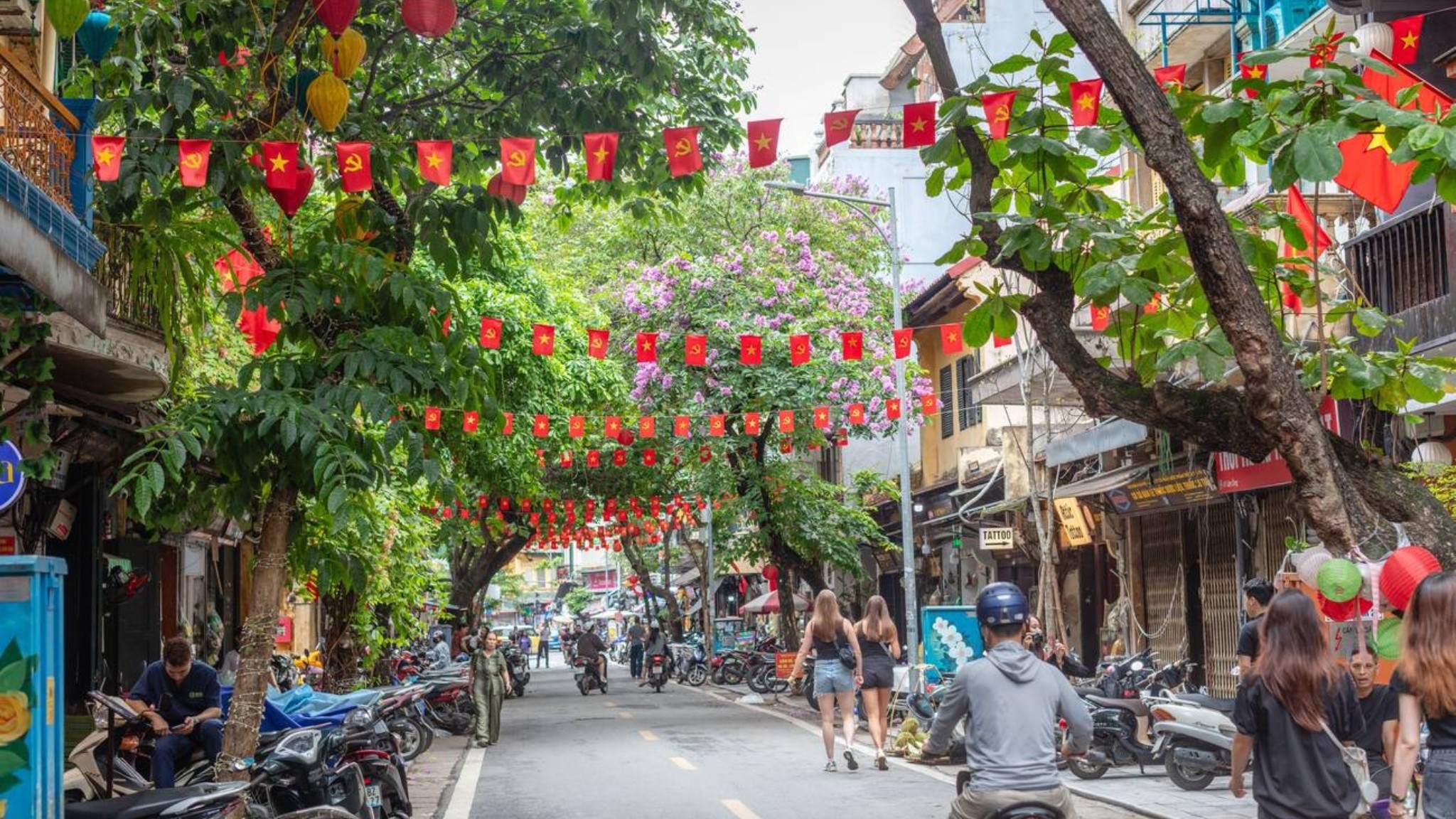 Hanoi Celebrates The August Revolution With Vibrant Flags Across The City