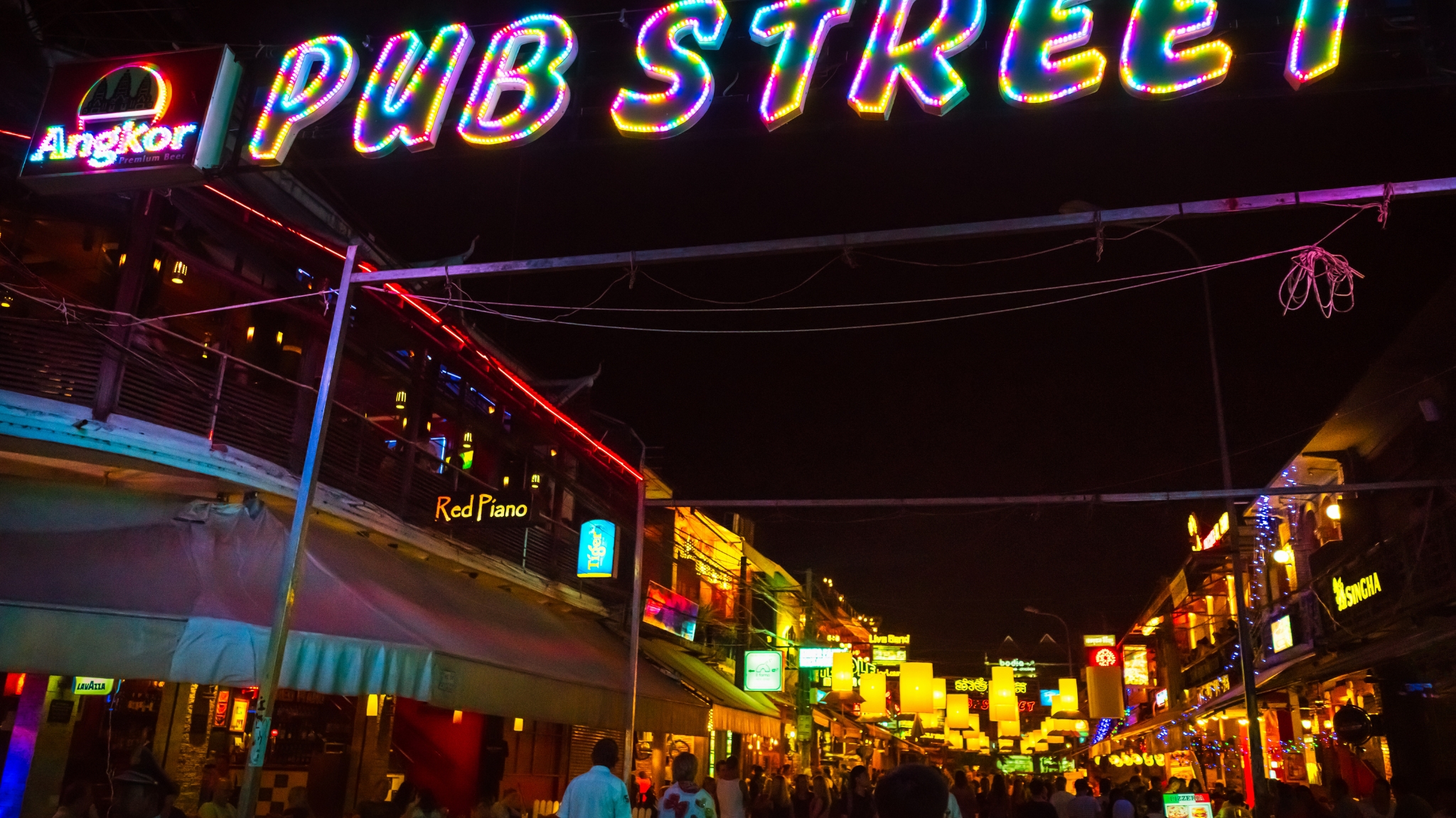 The Lively Nightlife Scene Of Pub Street, Siem Reap