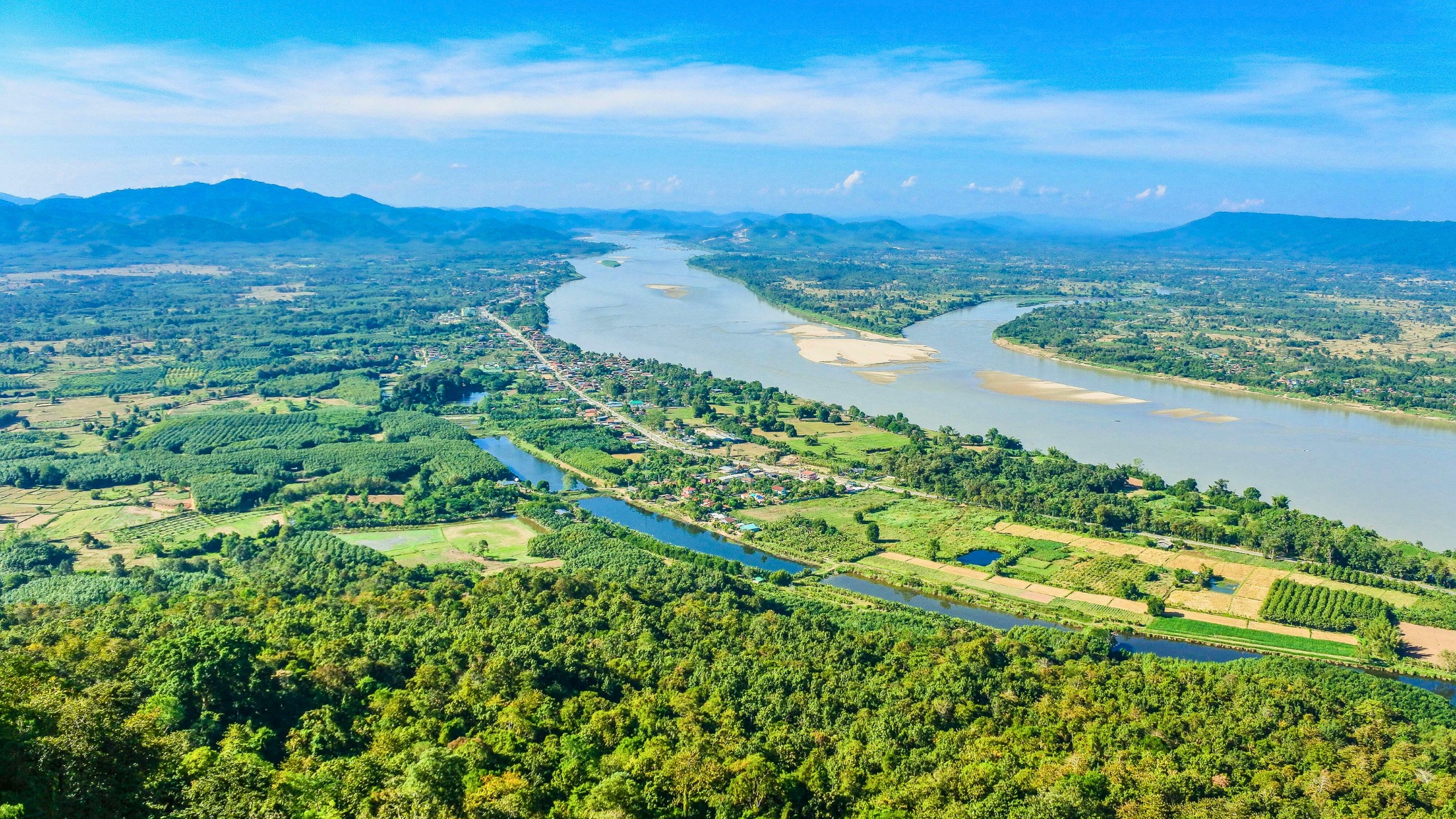The lush Mekong Delta