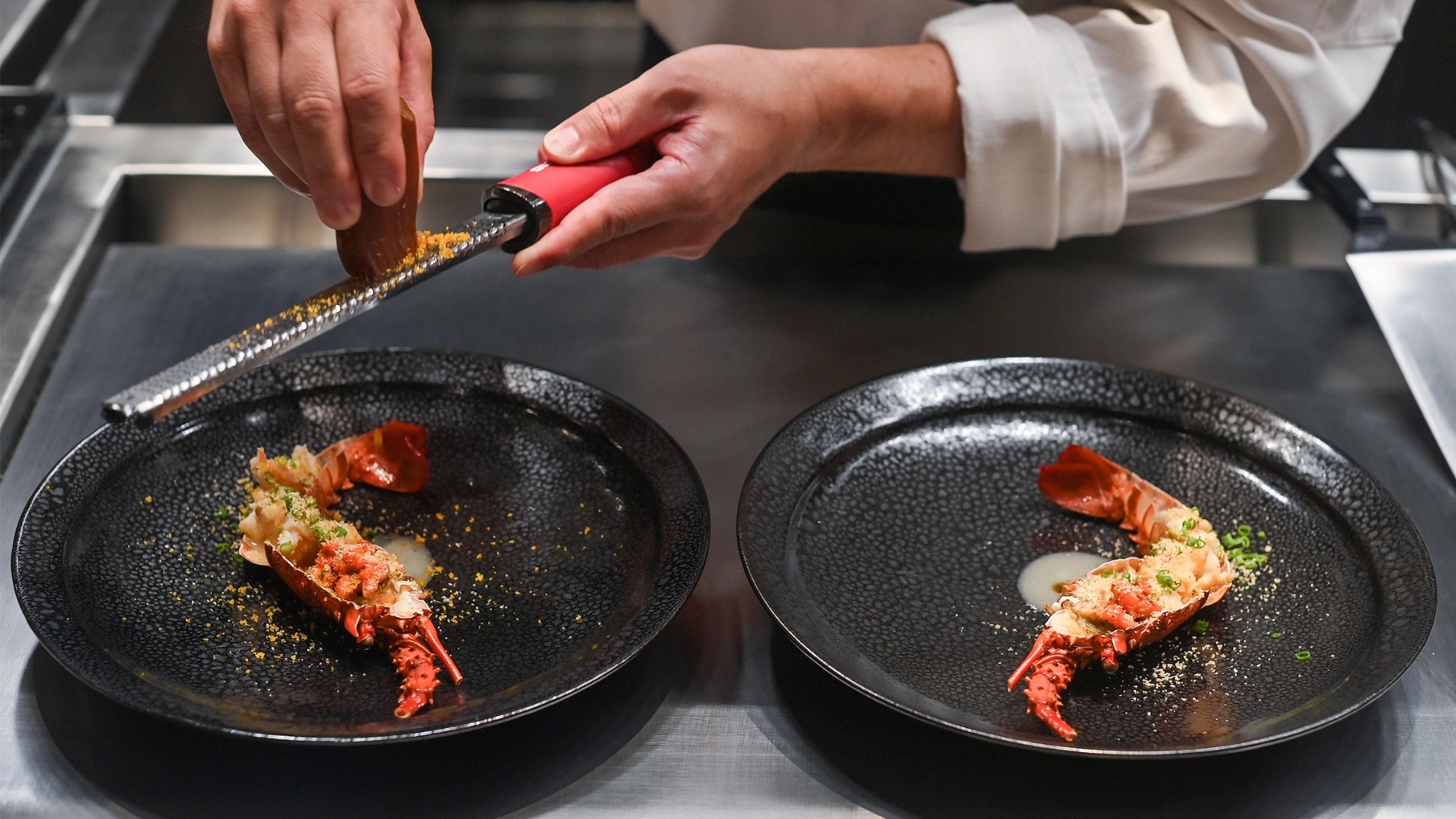 Saimaki Tiger Prawn With Shiso Leaf A Signature At Koki