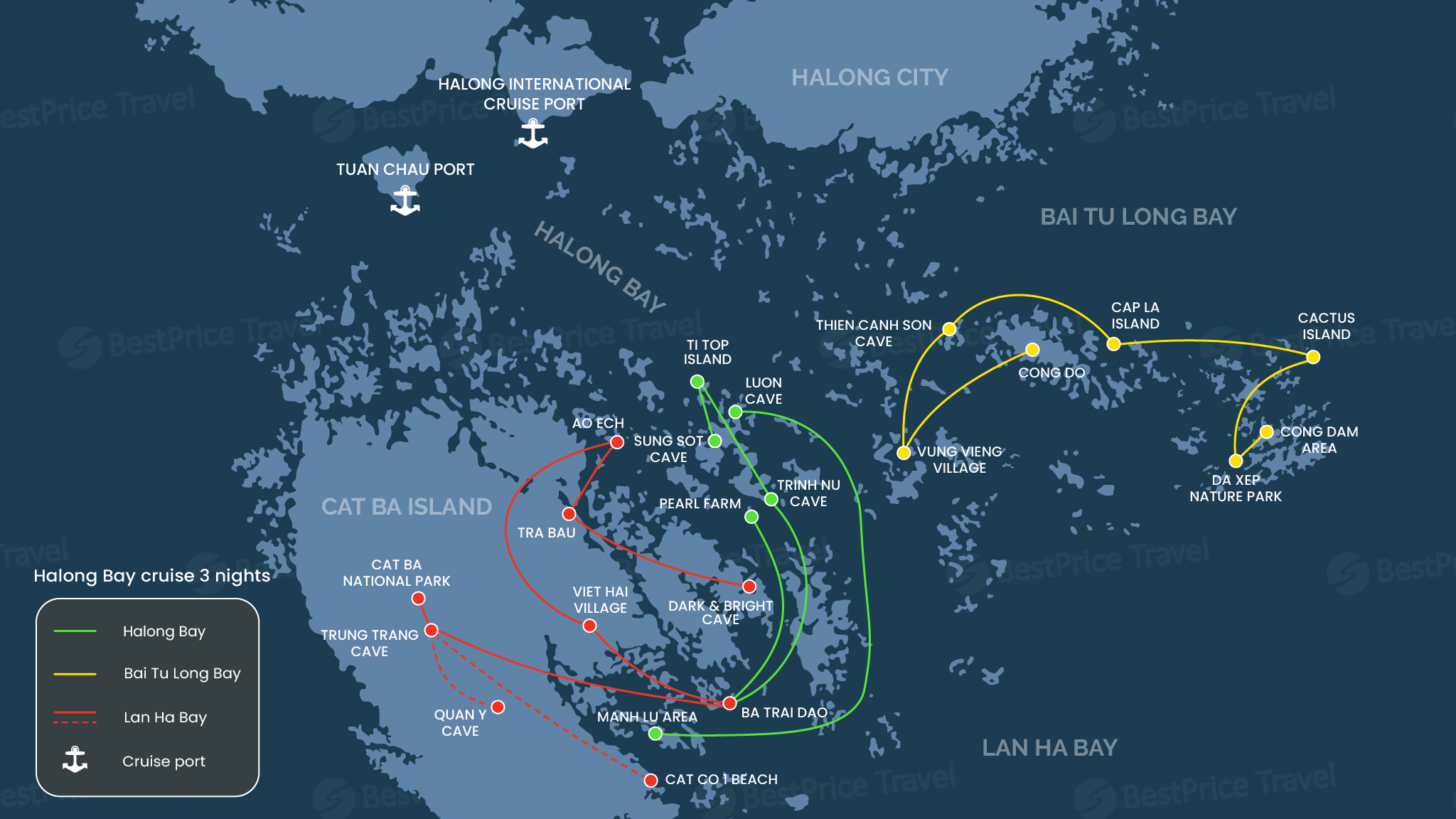 Halong Bay Cruise 4 Days Itinerary