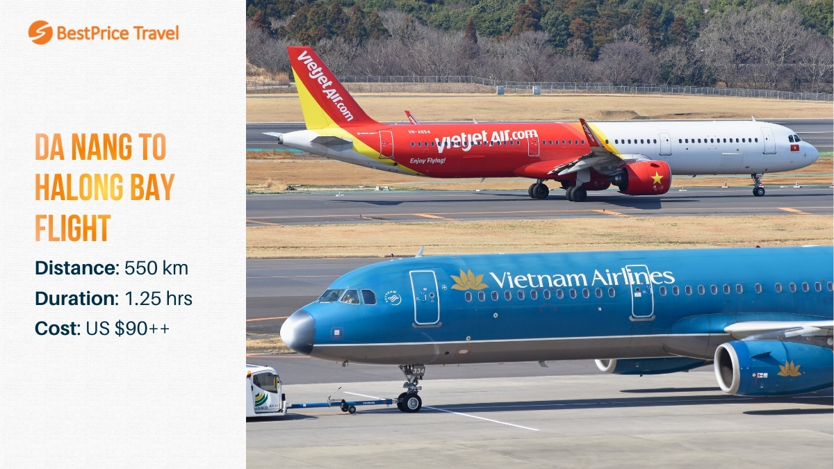 Da Nang to Halong Bay flight