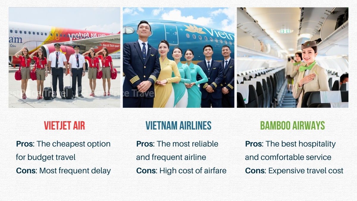 Da Nang to Halong Bay flight the best airlines